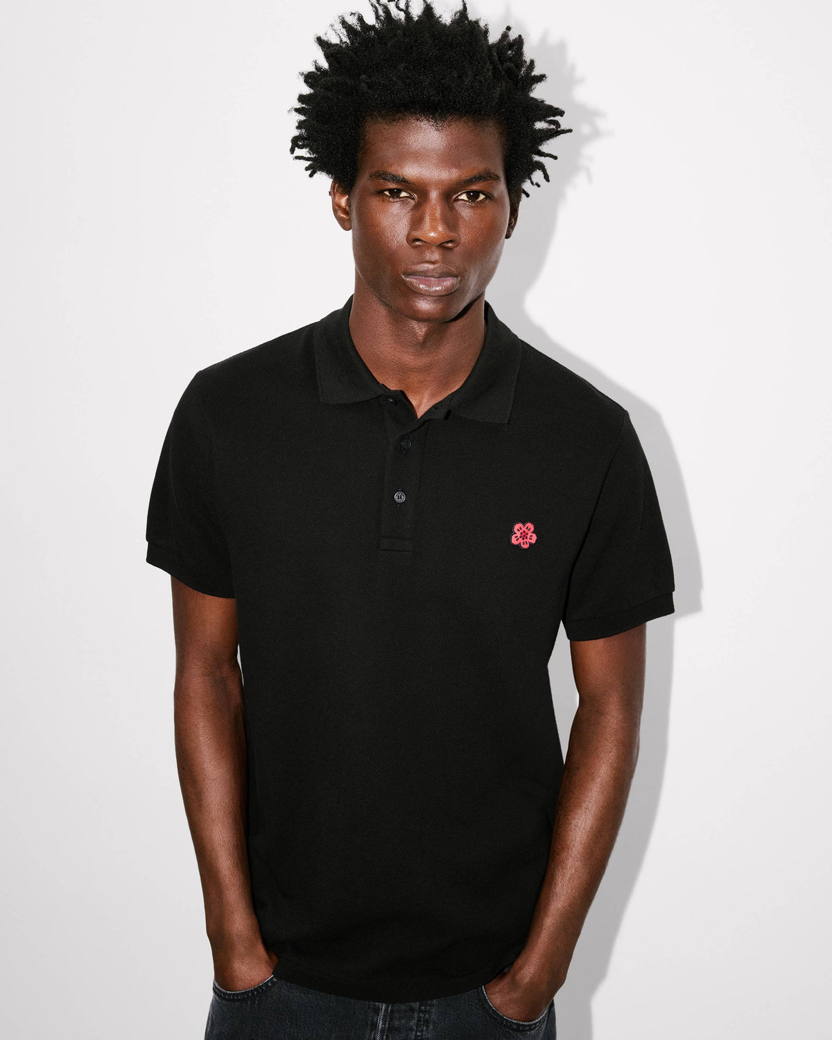 Kenzo Boke Flower Slim Polo In Cotton