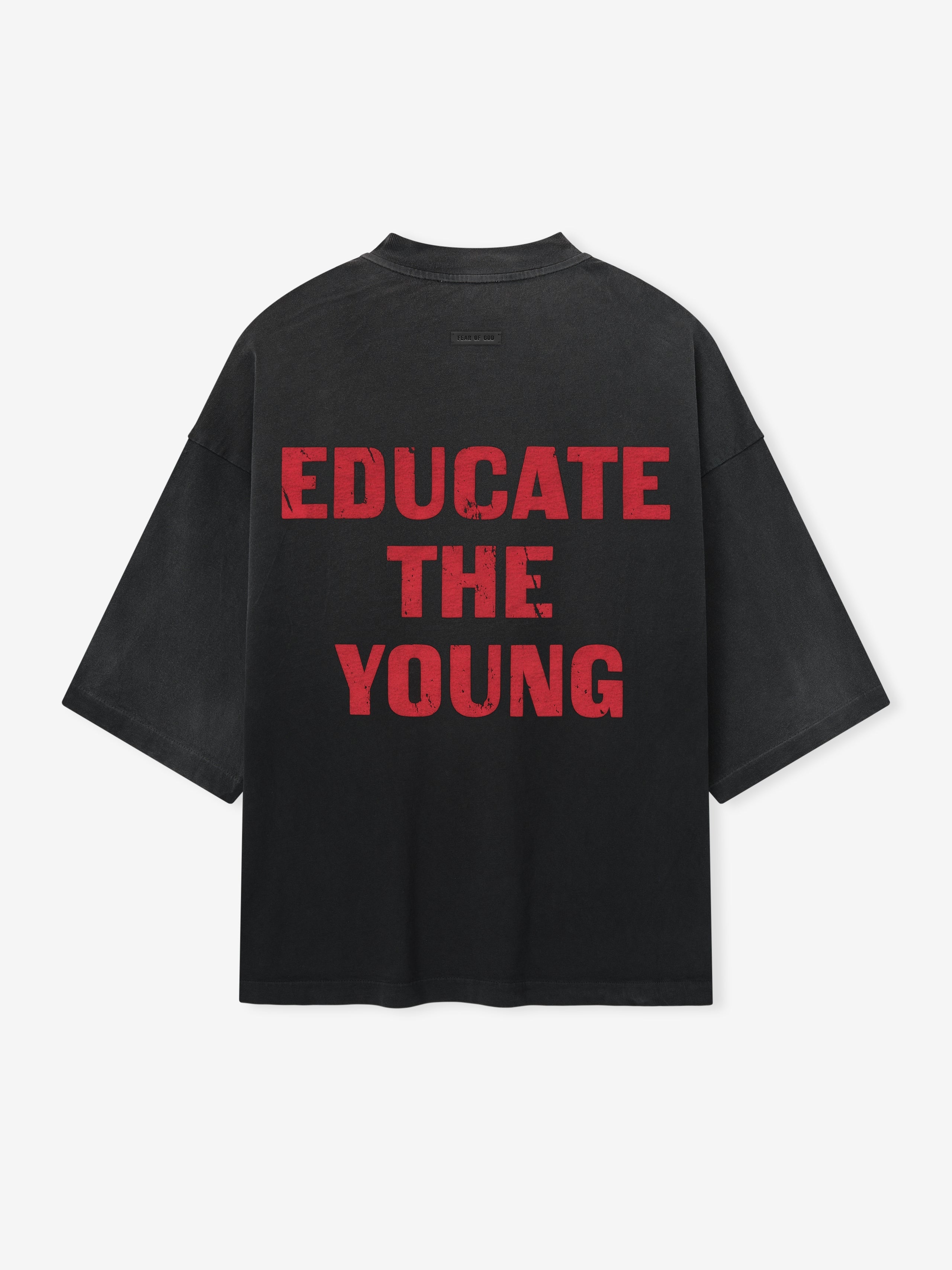Essentials Relaxed Fu Educate Tee Black
