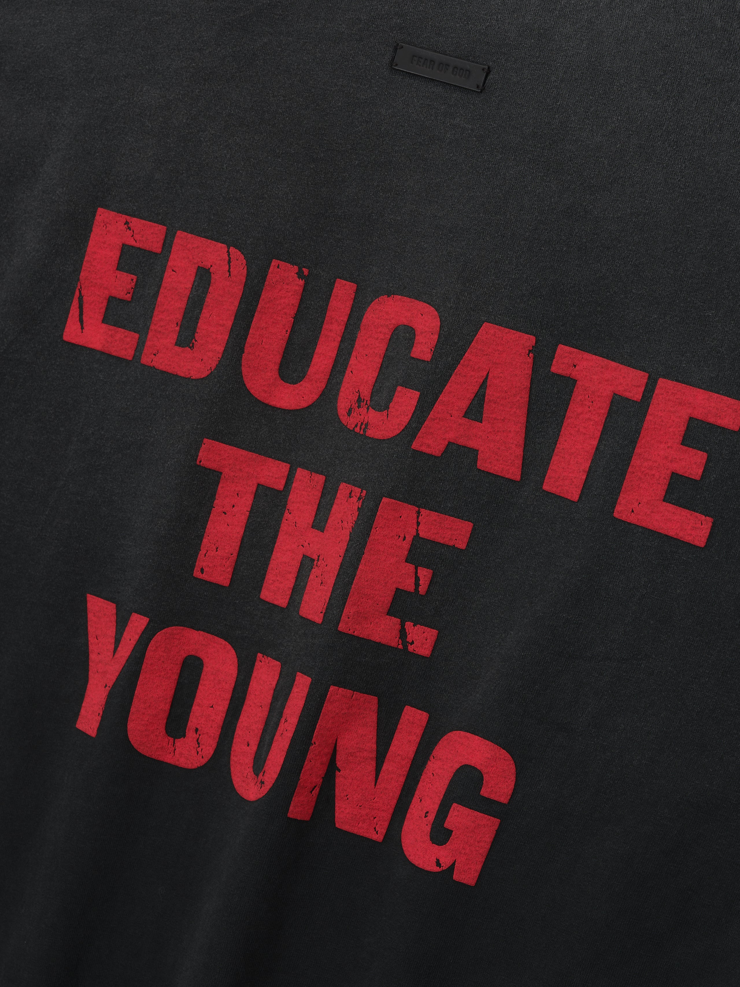 Essentials Relaxed Fu Educate Tee Black