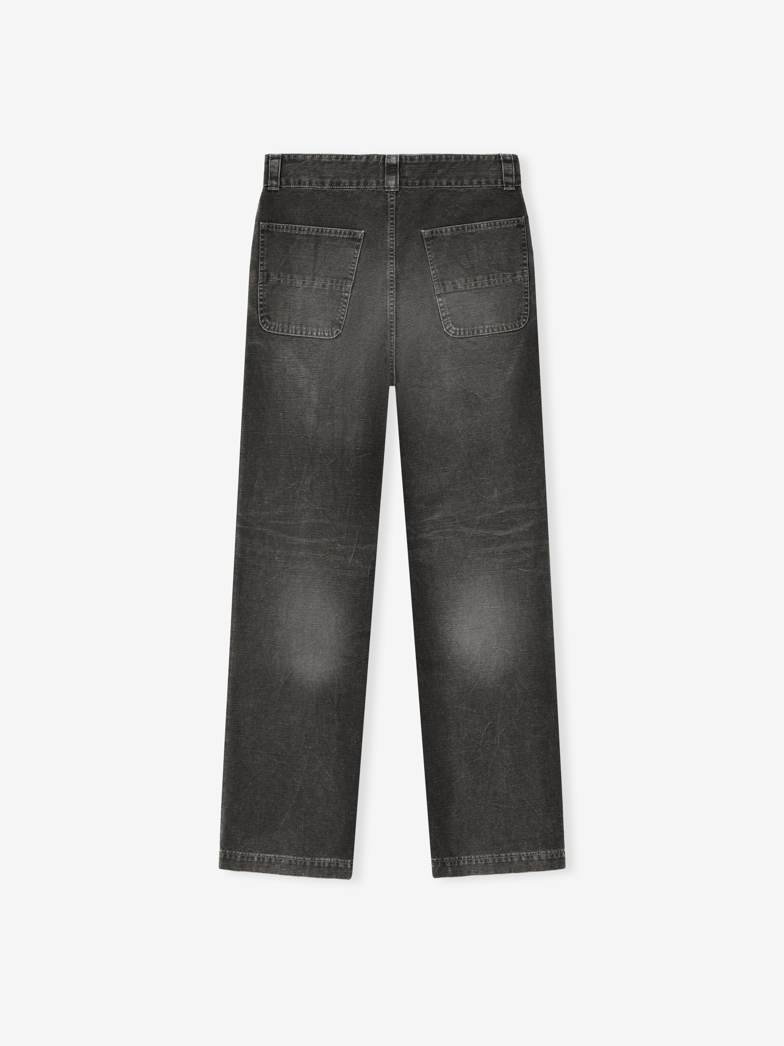 Essentials Canvas Utility Pant Washed Black