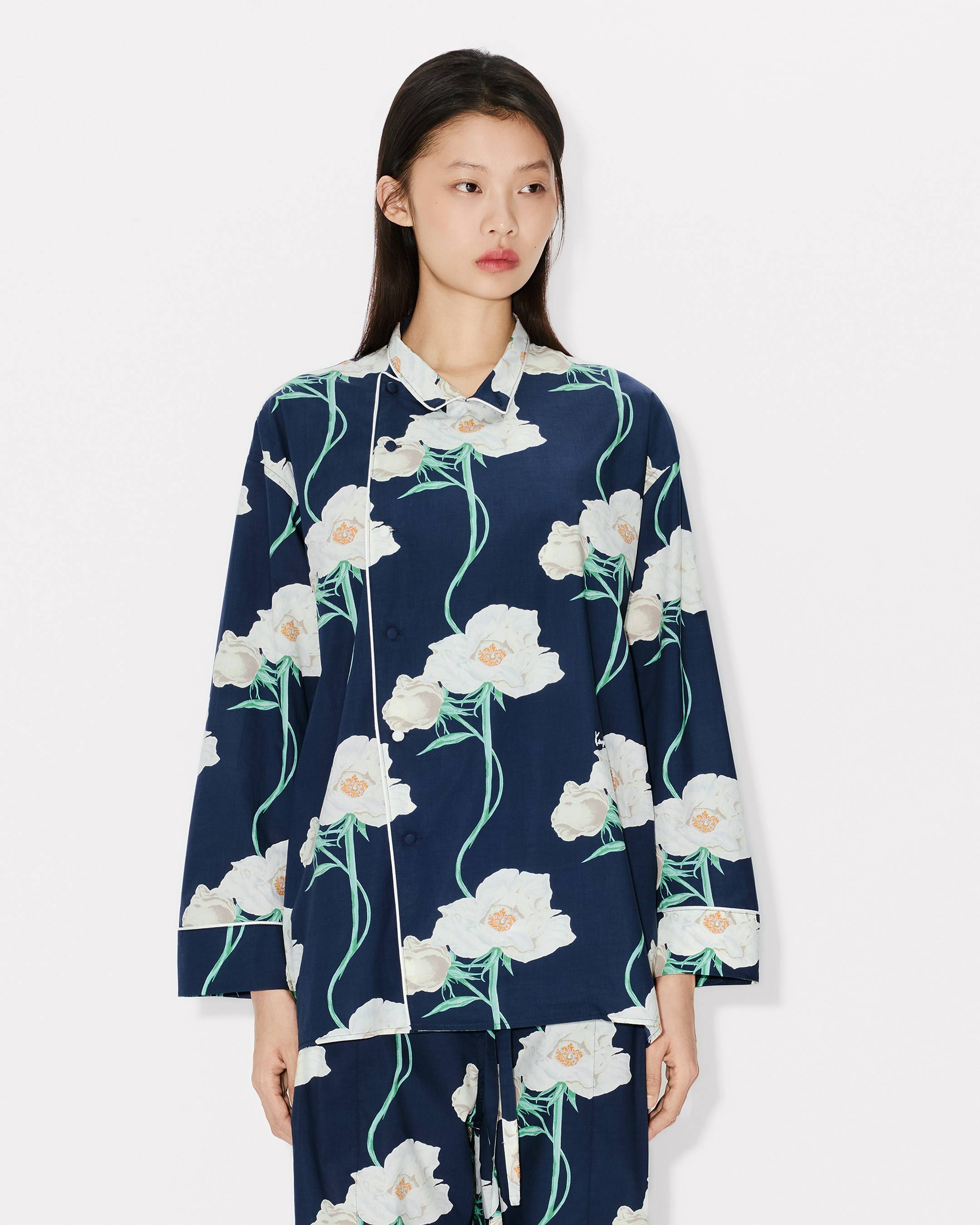 Kenzo Archive Rose Shirt In Cotton Women's