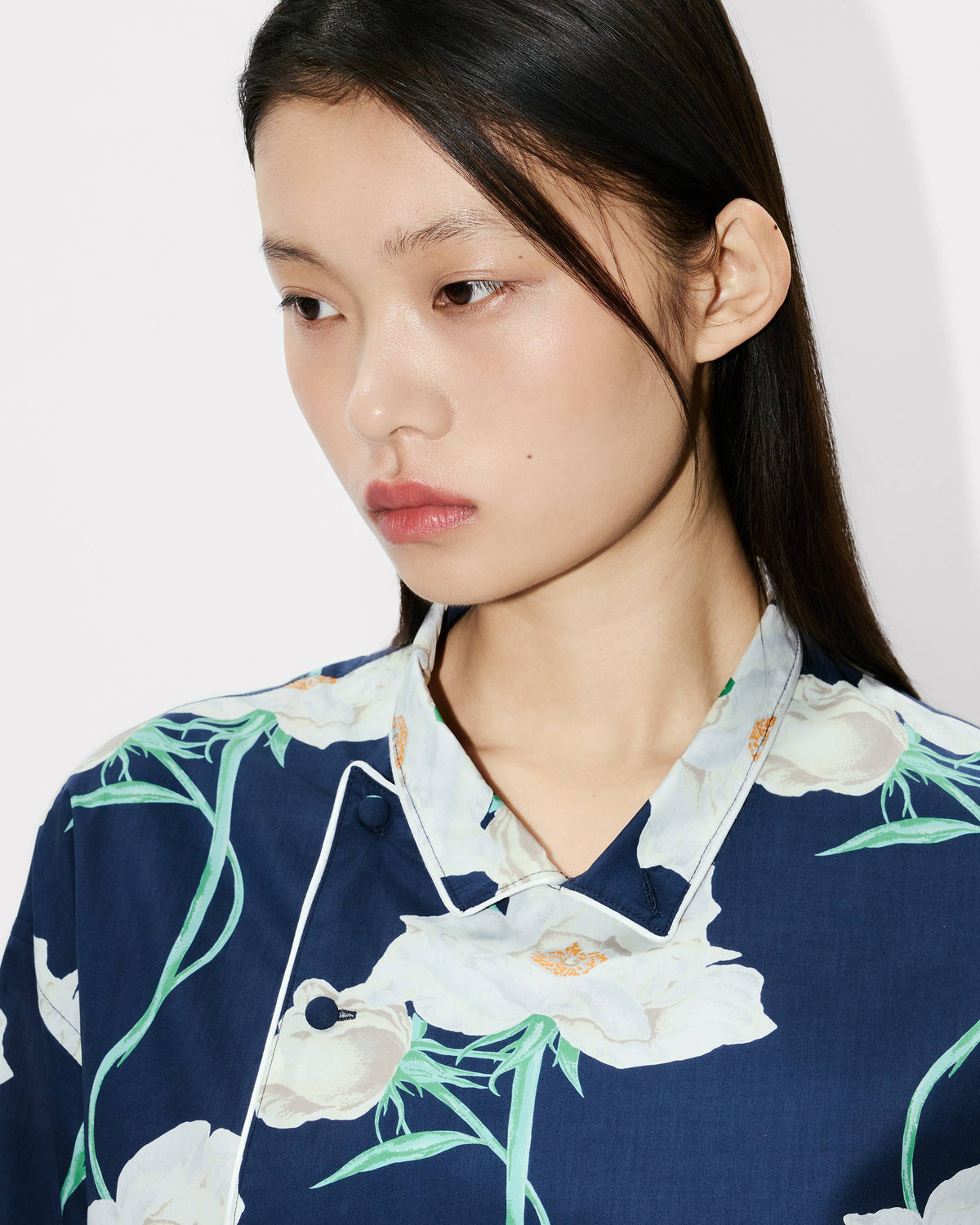 Kenzo Archive Rose Shirt In Cotton Women's