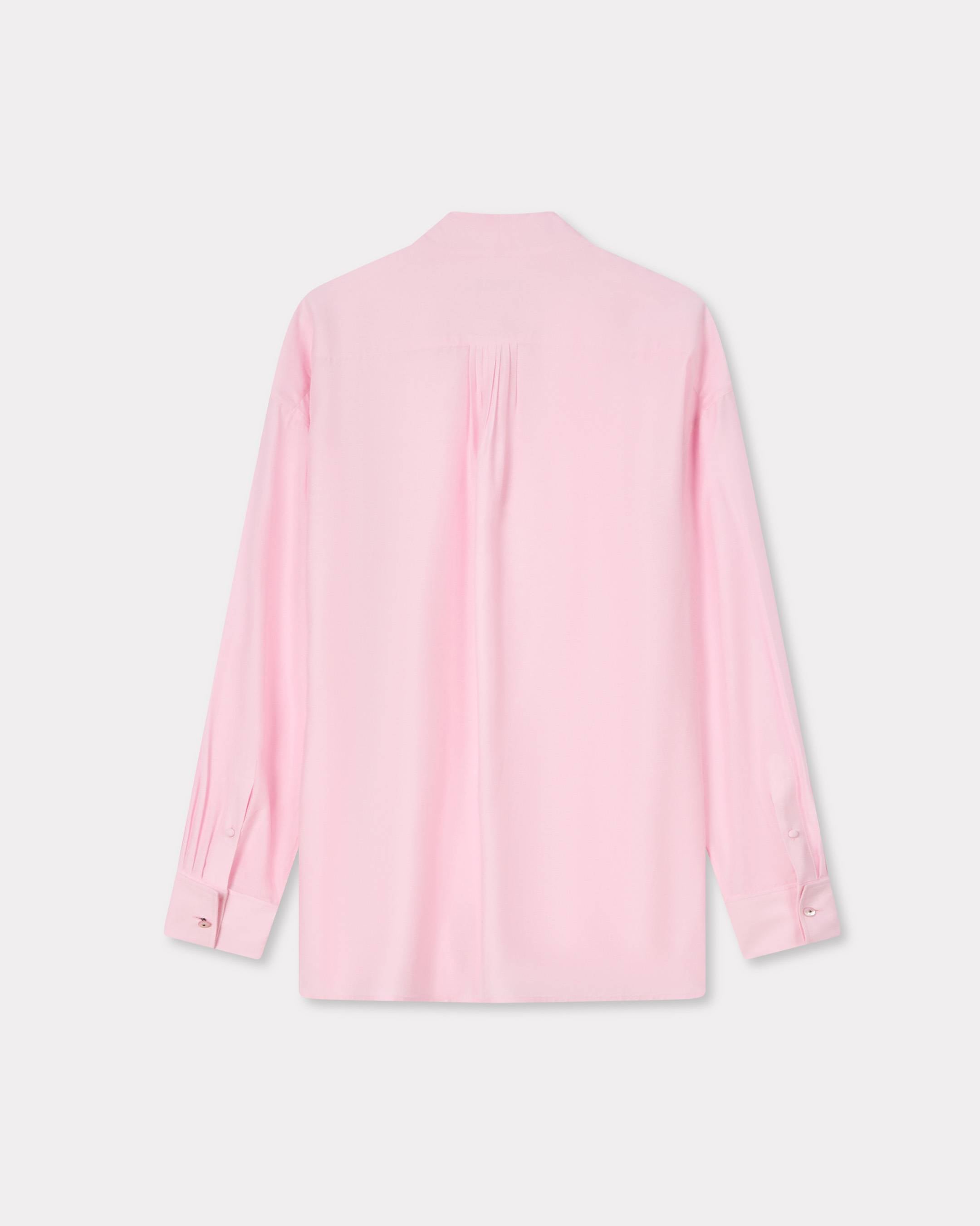 Kenzo Oversized Bow Shirt In Mixed Silk Women's