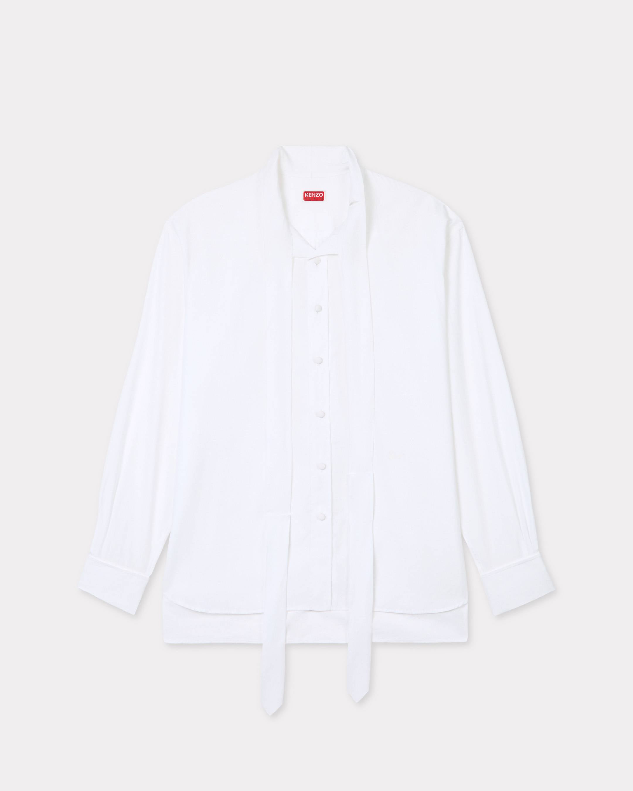 Kenzo Oversized Bow Shirt In Cotton Women's