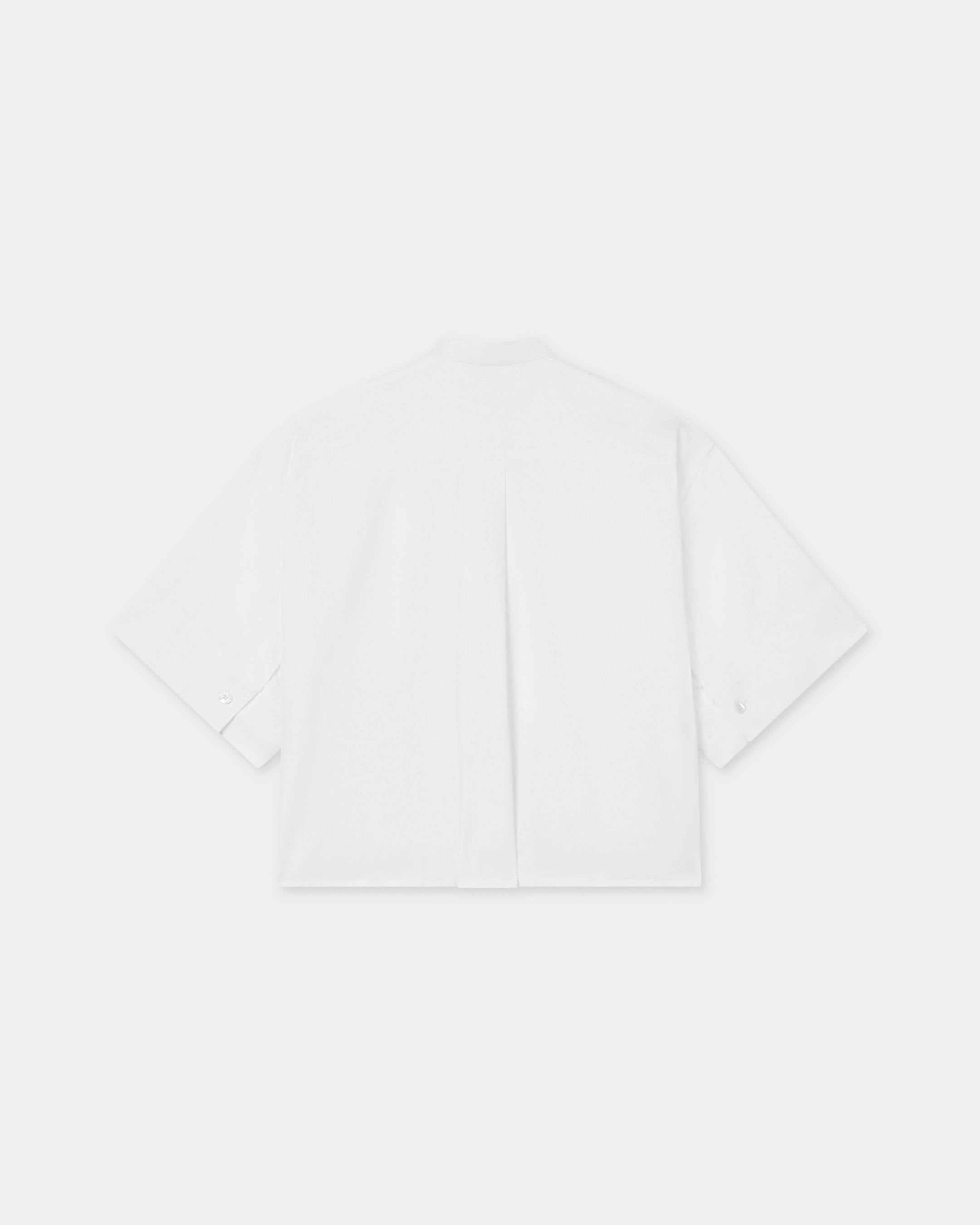 Kenzo Short Sleeves Shirt In Poplin Cotton Women's