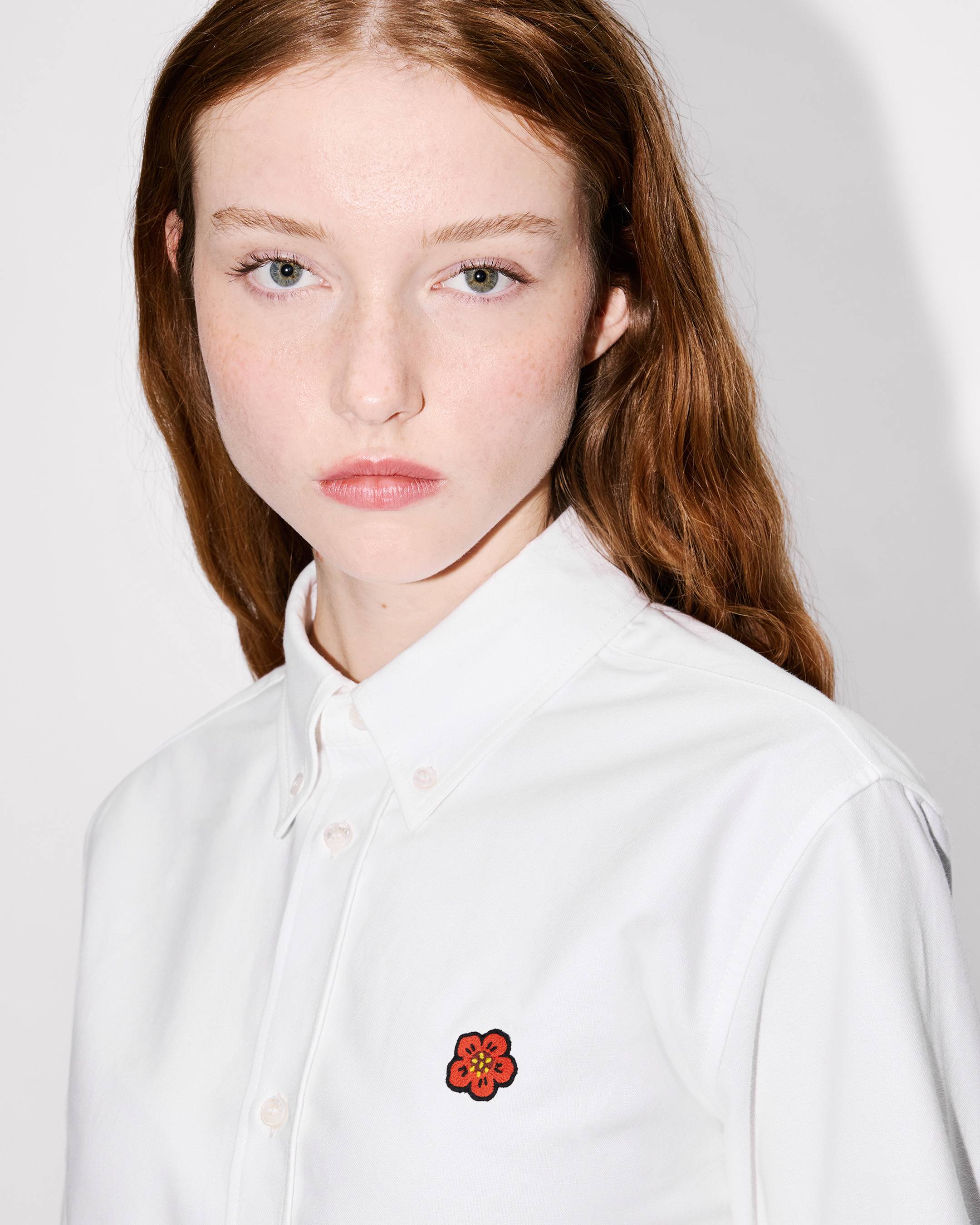 Kenzo Boke Flower Fitted Shirt In Cotton Oxford Women's