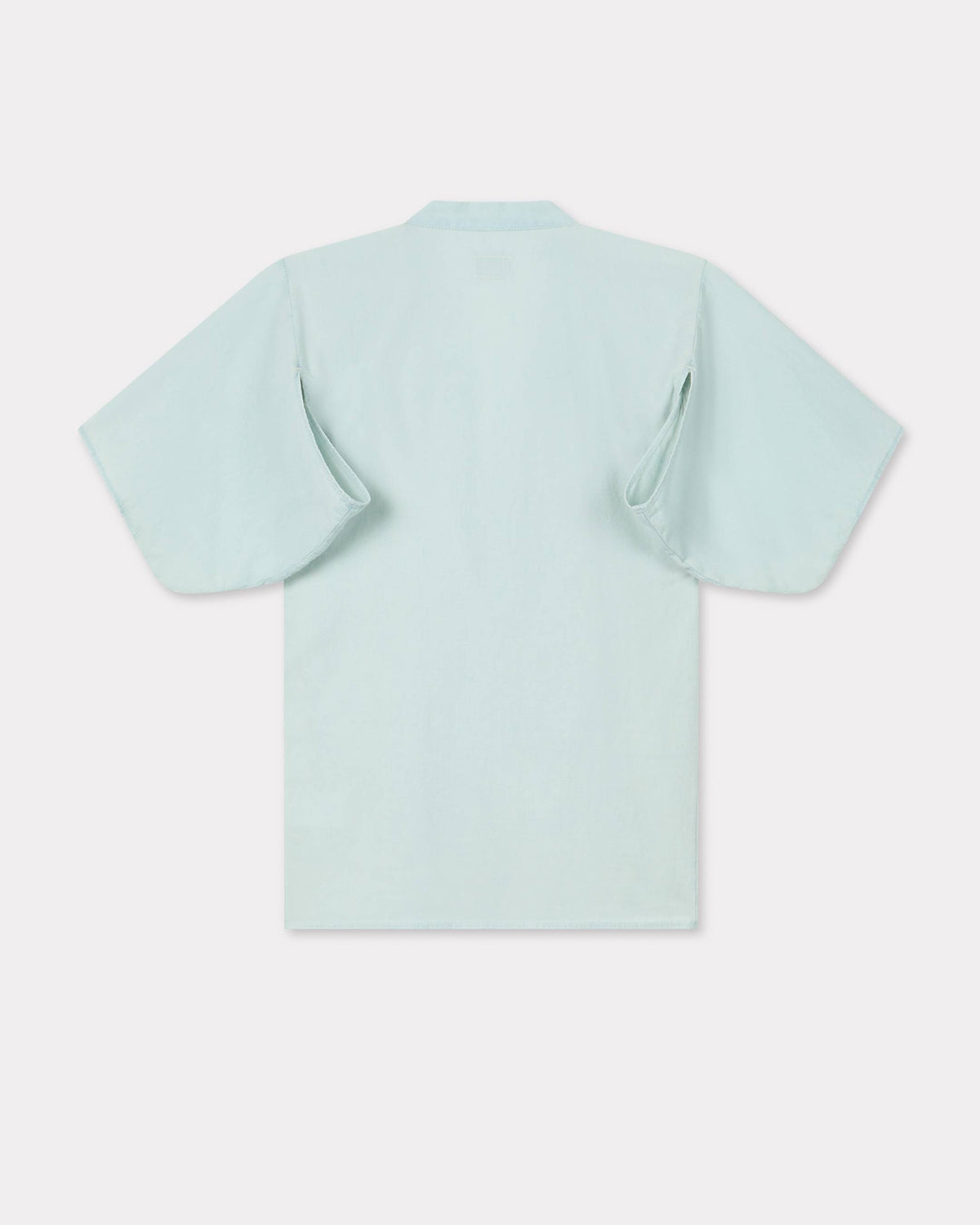 Kenzo Loose Kimono Shirt In Stone Bleach Chambray Women's