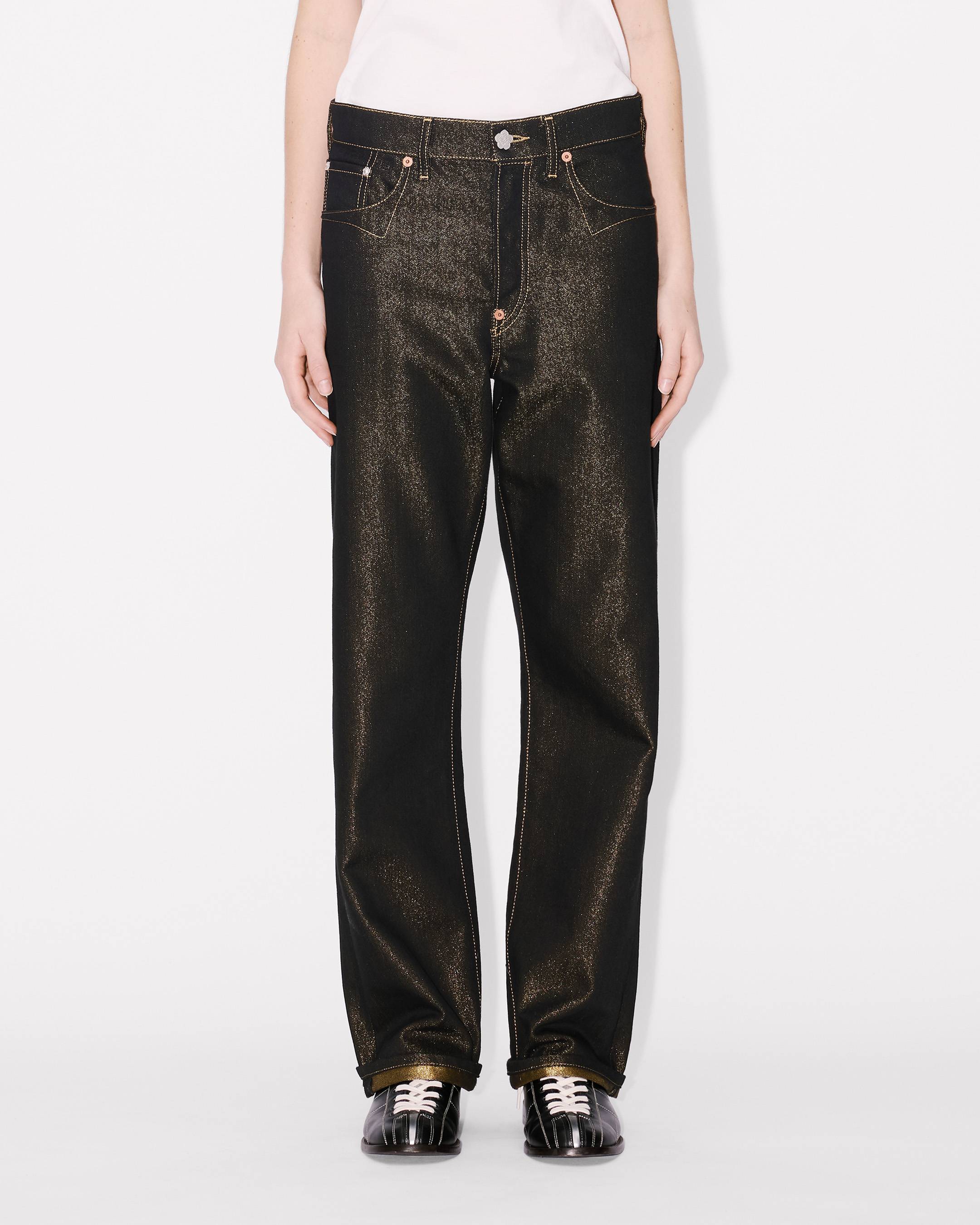 Kenzo Lowwaist Boyfriend Jeans In Lurex Japanese Denim Women's