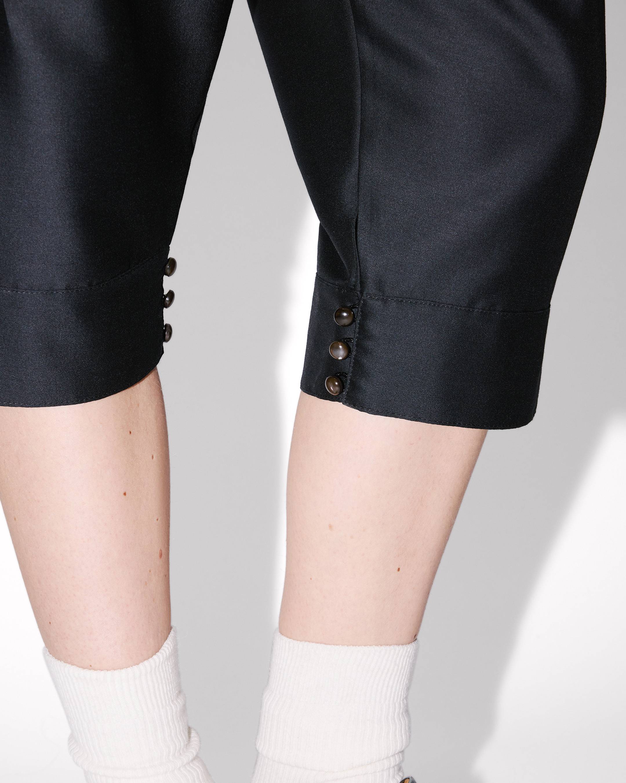 Kenzo Tailored Cropped Pleated Pants In Virgin Wool And Silk Women's
