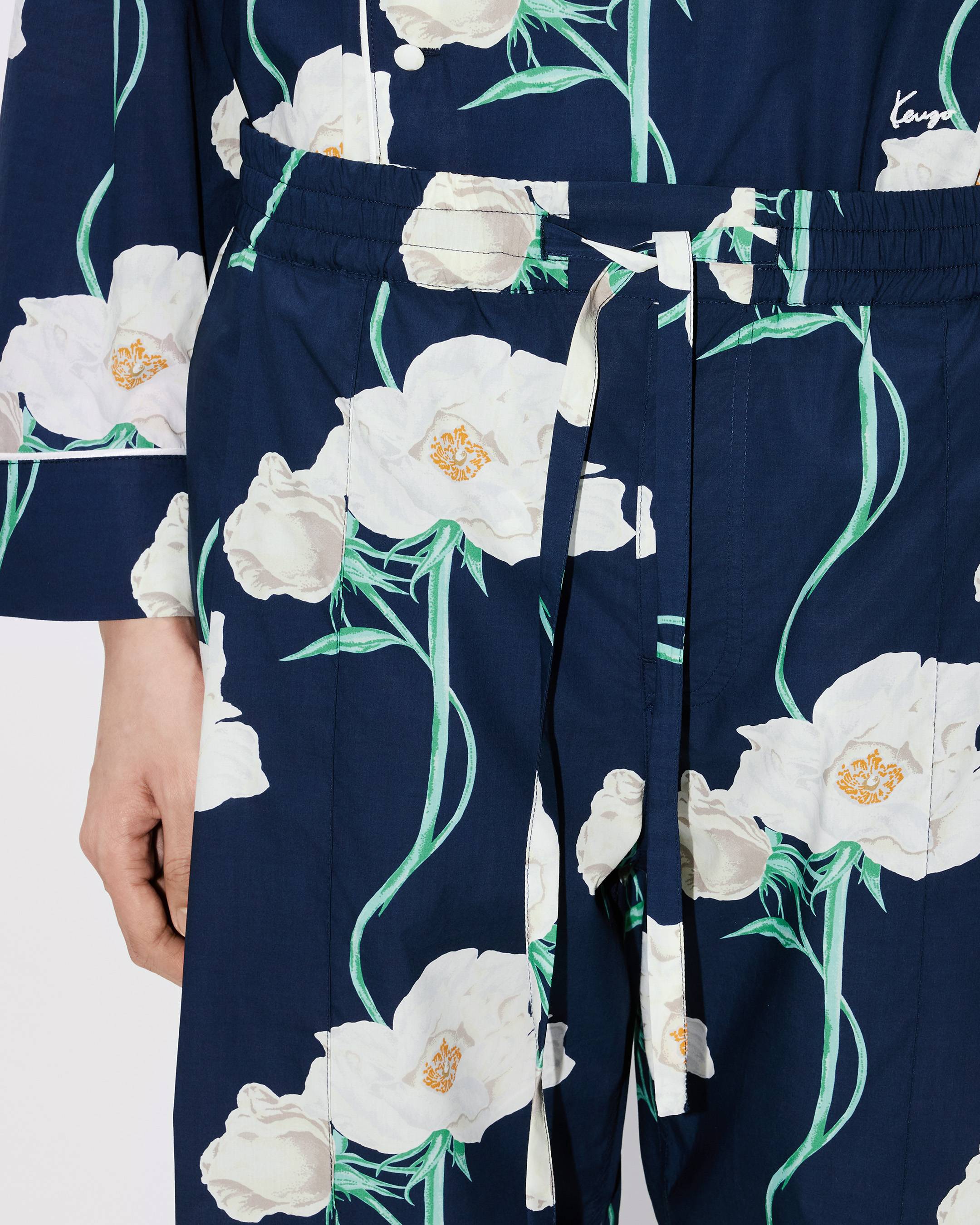 Kenzo Archive Rose Pyjama Pants In Cotton Women's