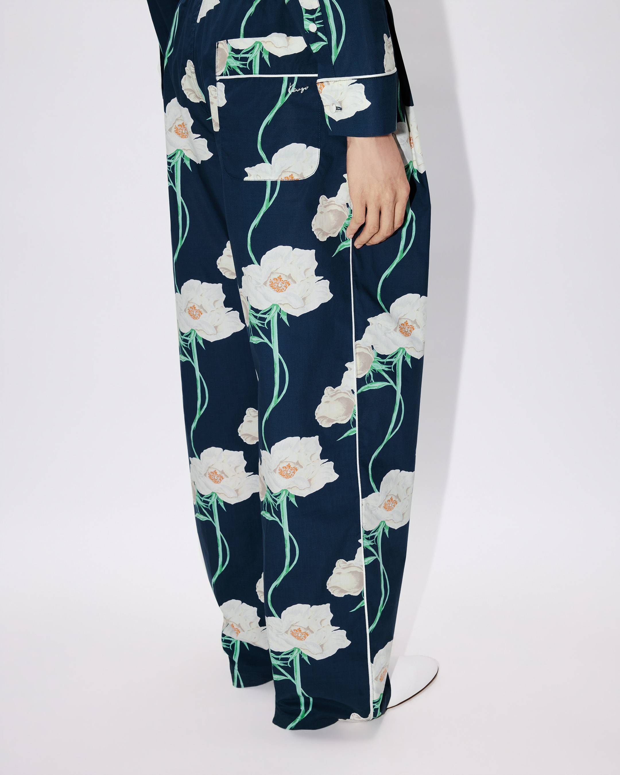 Kenzo Archive Rose Pyjama Pants In Cotton Women's