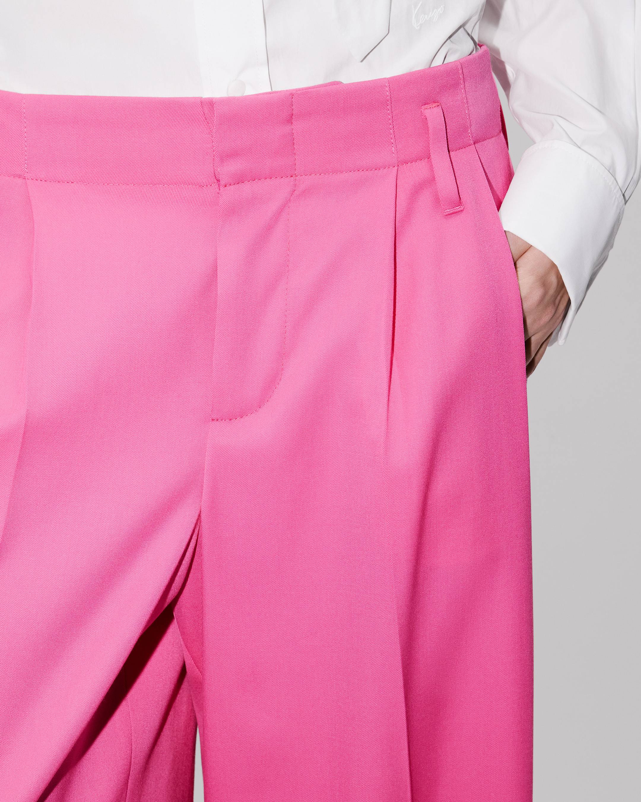 Kenzo Wide Leg Tailored Pants In Virgin Wool Women's