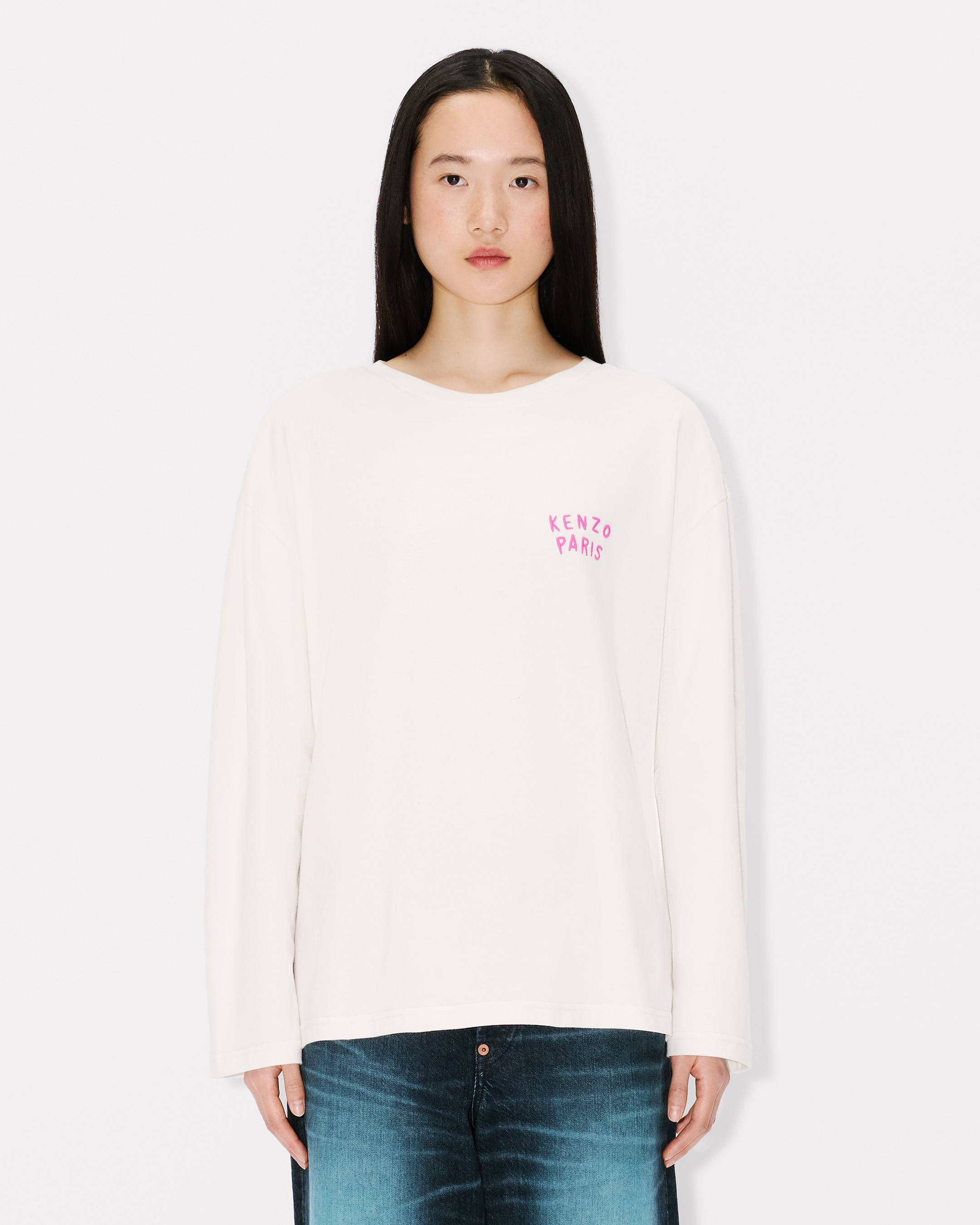 Kenzo Boke Heart Long Sleeve Tshirt In Cotton Women's