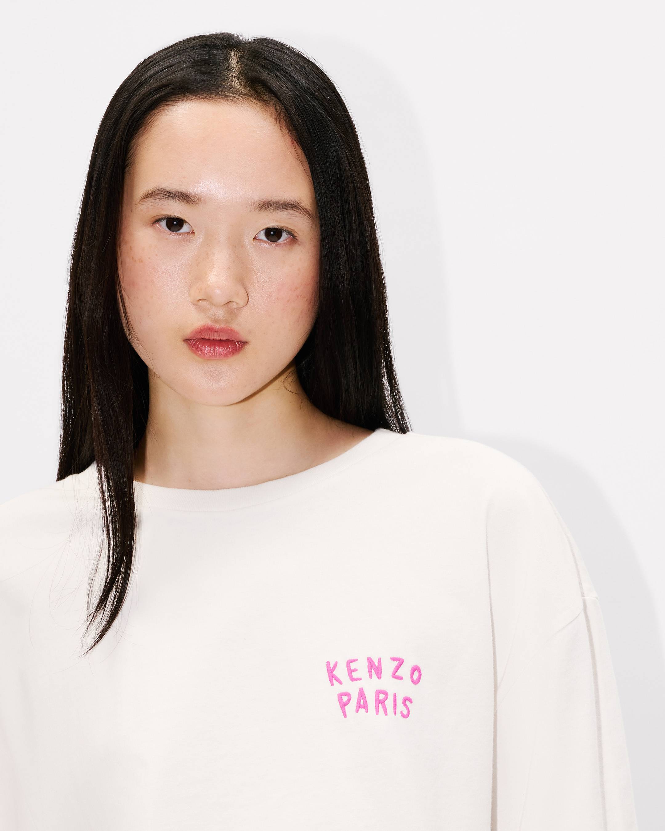 Kenzo Boke Heart Long Sleeve Tshirt In Cotton Women's