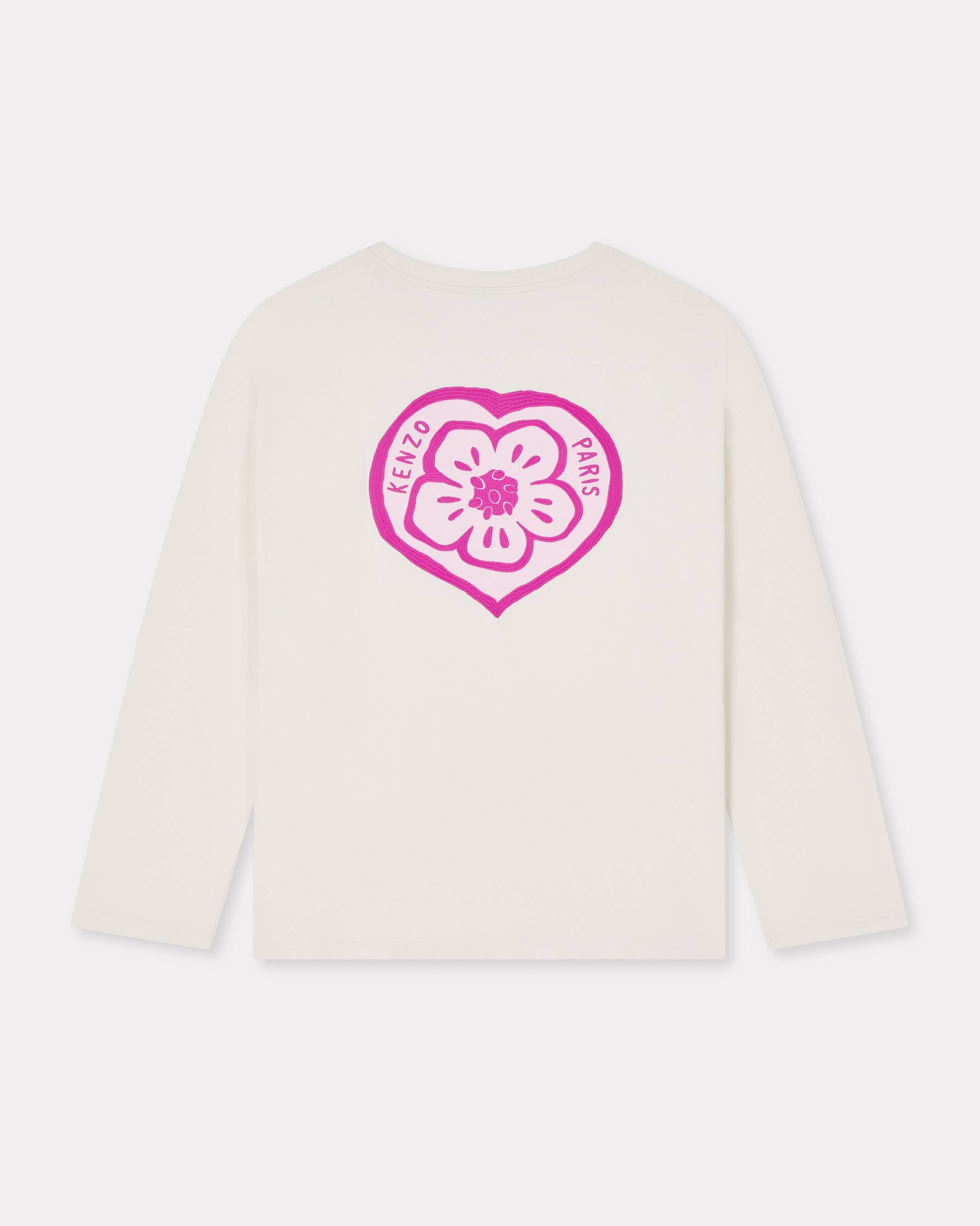 Kenzo Boke Heart Long Sleeve Tshirt In Cotton Women's