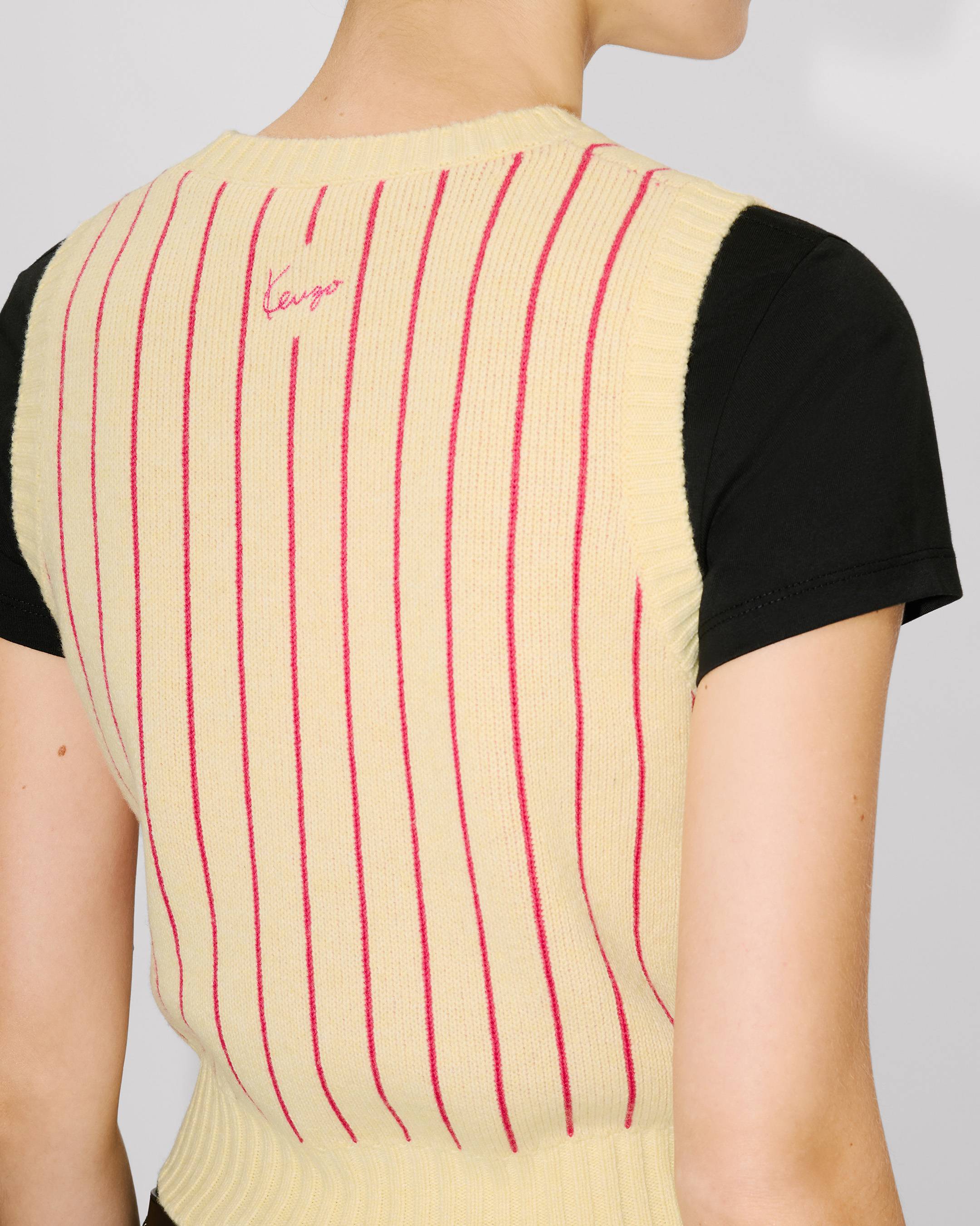 Kenzo Trompe Lil Vest In Wool Cotton Women's