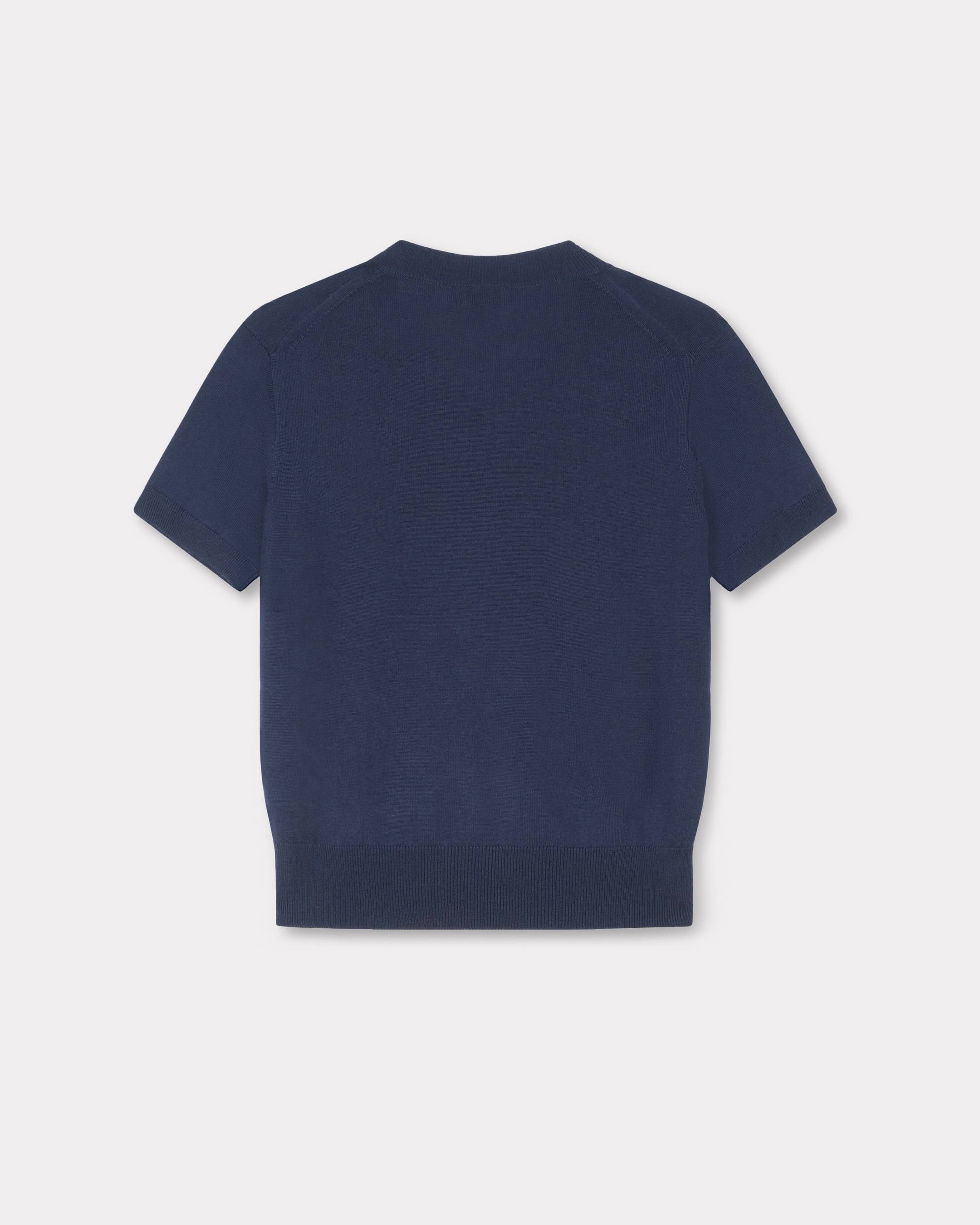 Kenzo Boke Flower Short Sleeve Top In Merino Wool Women's