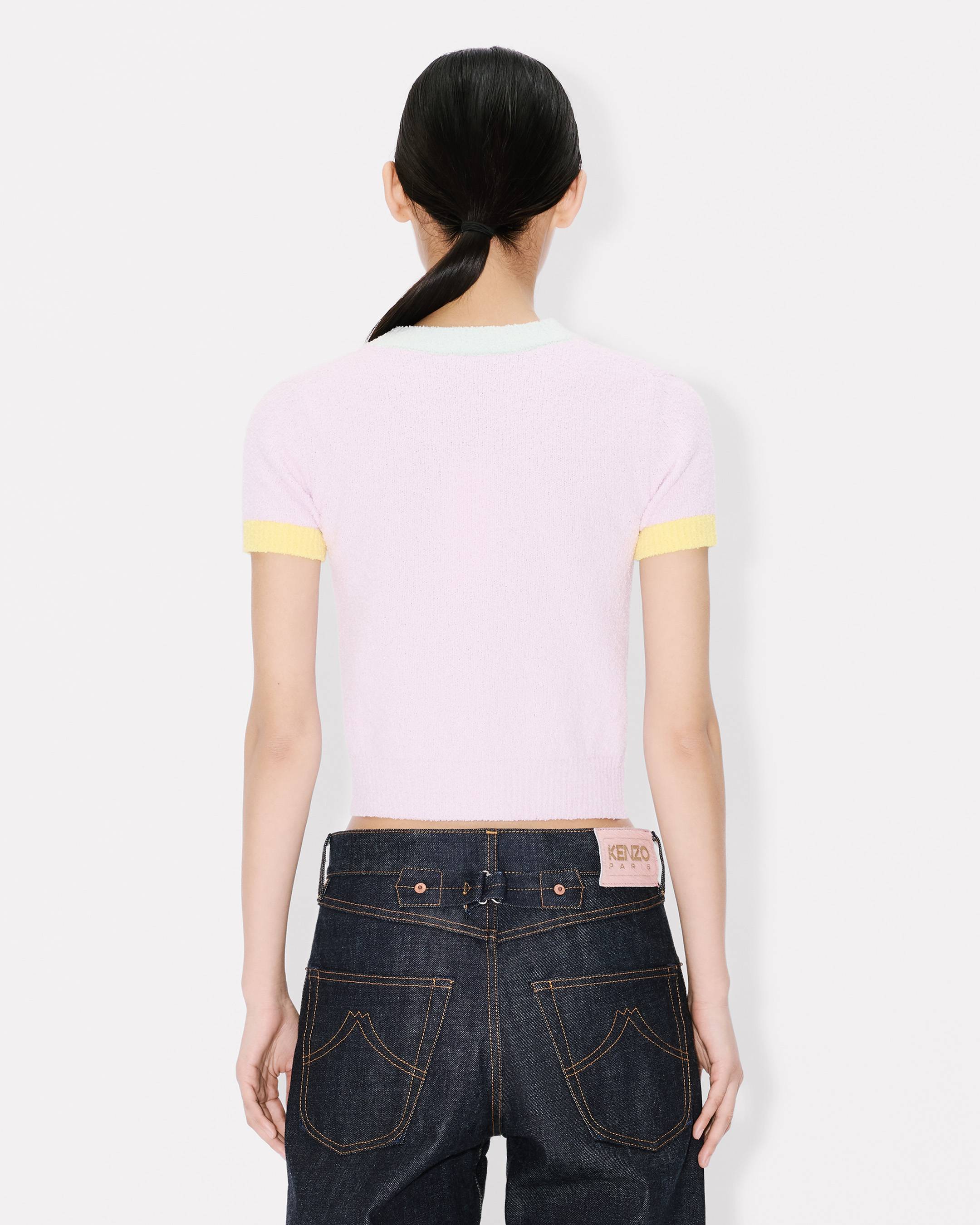 Kenzo Cartoon Cropped Top In Spongy Cotton Women's