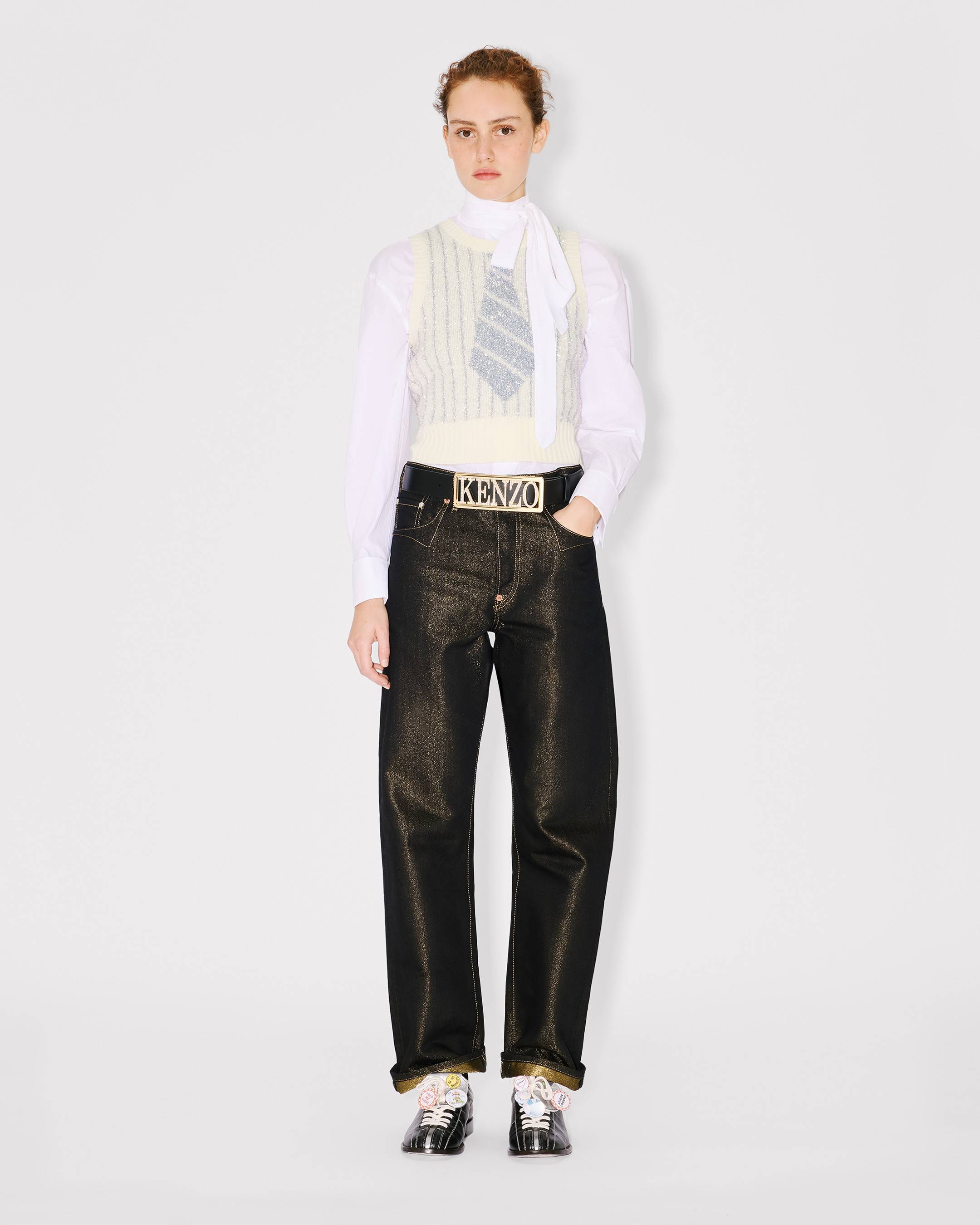 Kenzo Trompe Lil Vest In Wool Cotton Women's