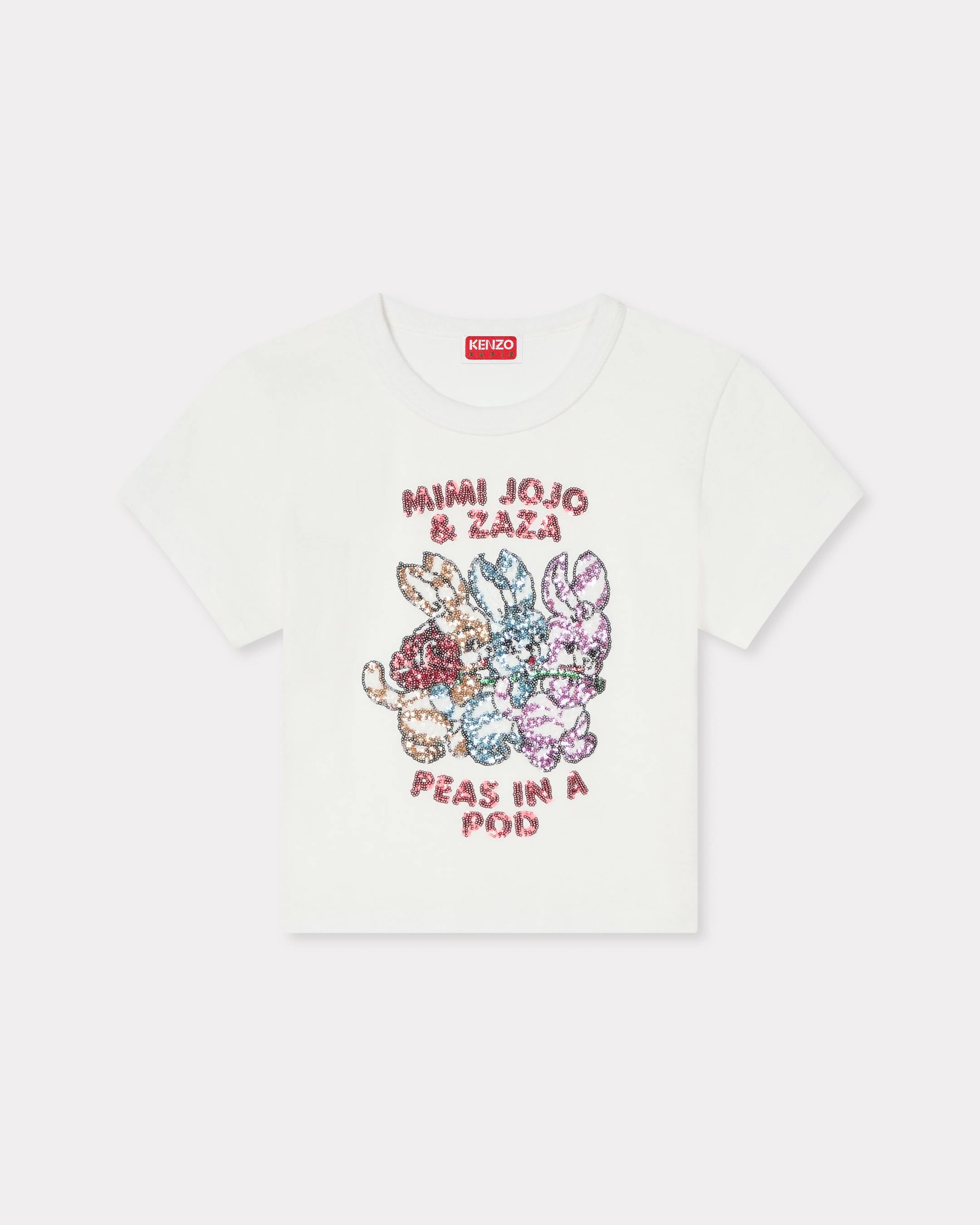 Kenzo Cartoon Embroidered Tshirt In Cotton Women's