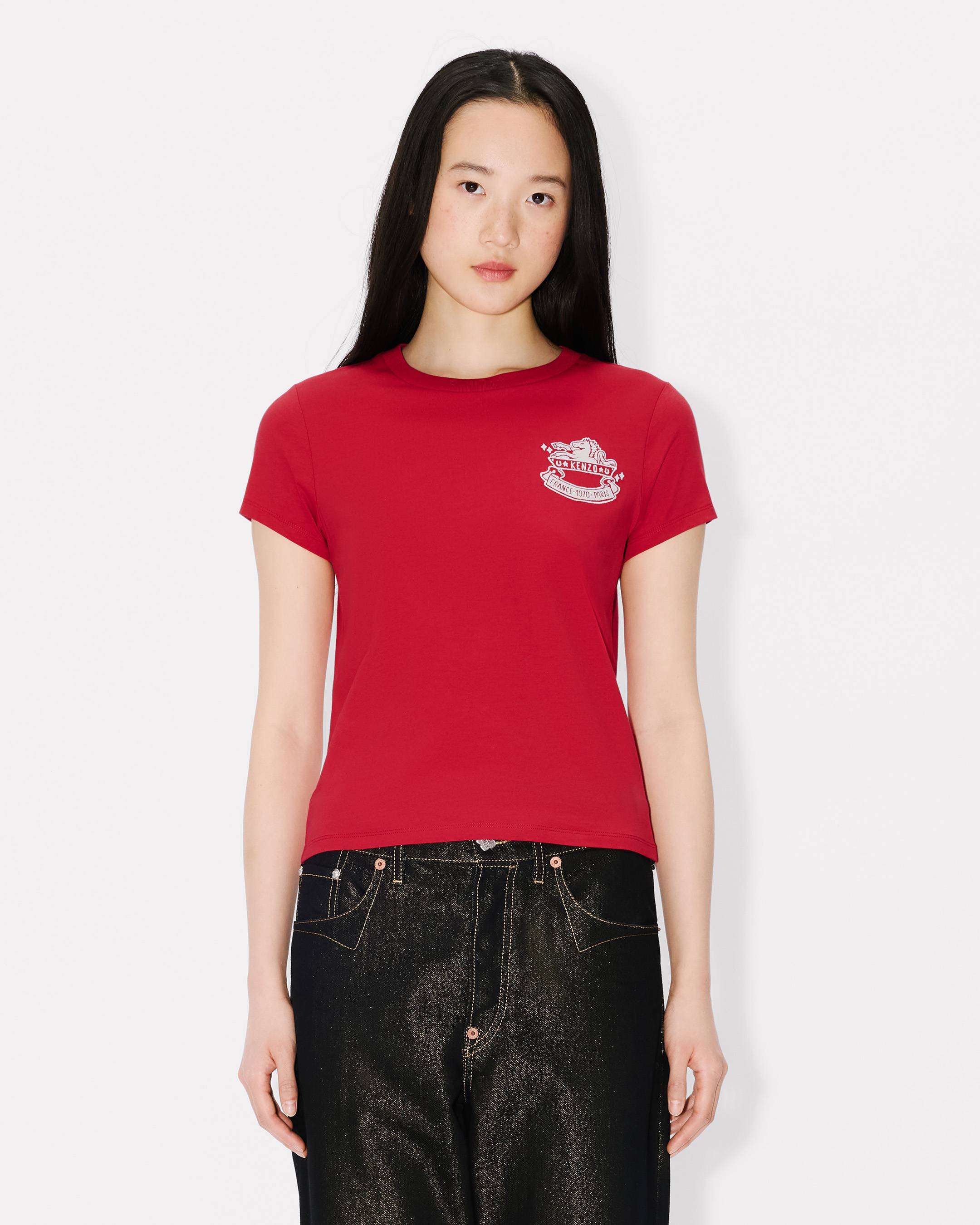 Kenzo Lunar New Year Embroidered Tshirt In Cotton Women's