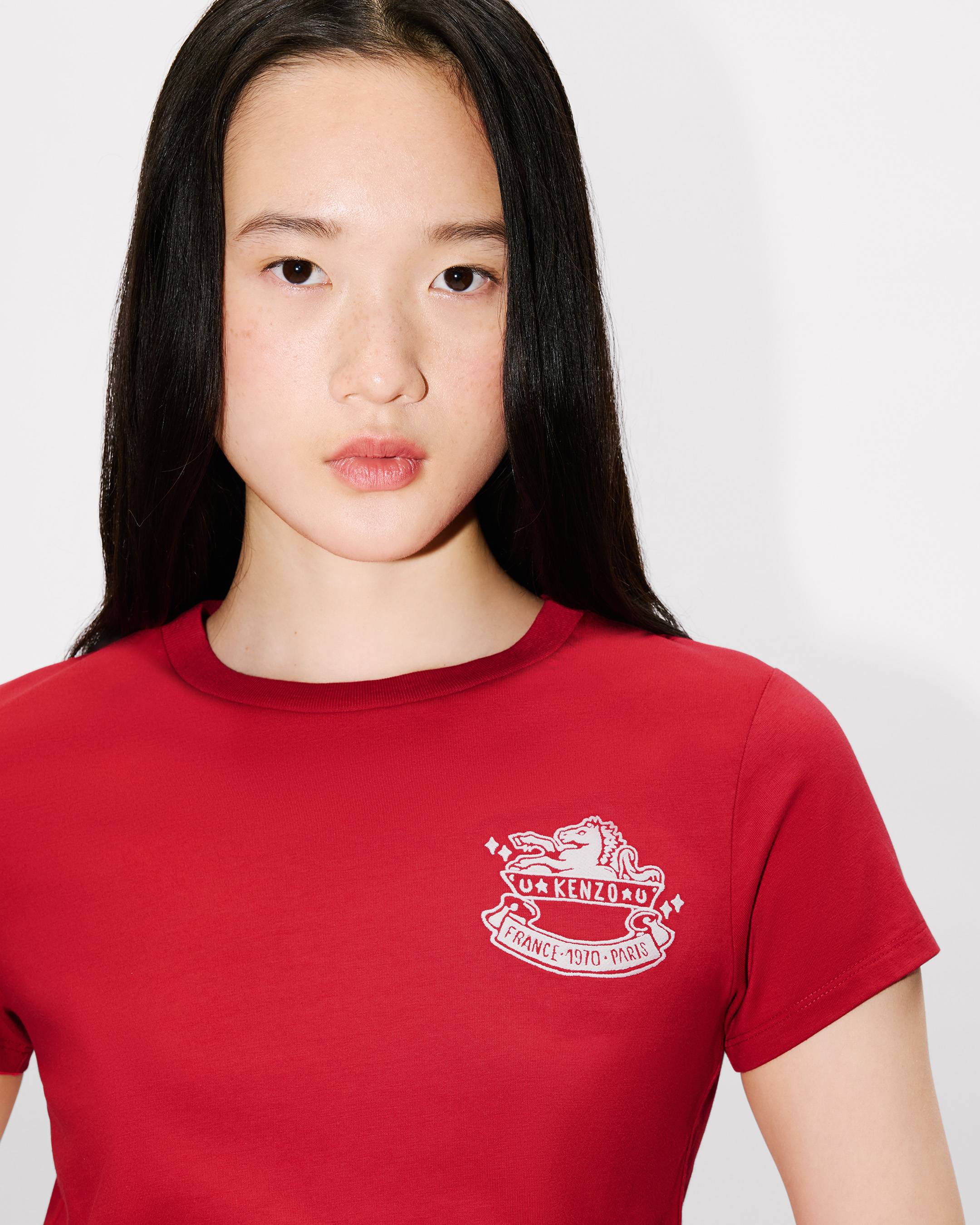 Kenzo Lunar New Year Embroidered Tshirt In Cotton Women's