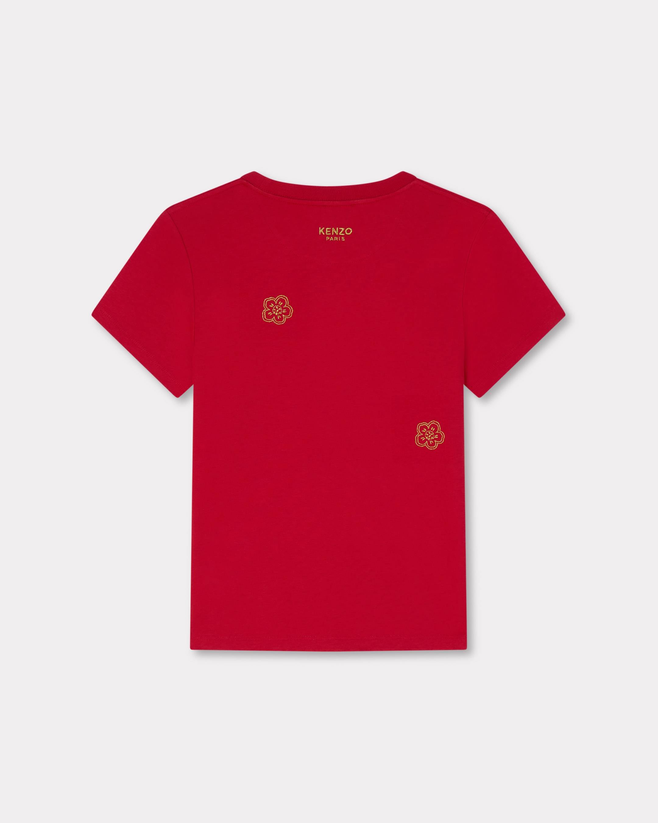 Kenzo Multi Boke Flower Embroidered Tshirt In Cotton Women's
