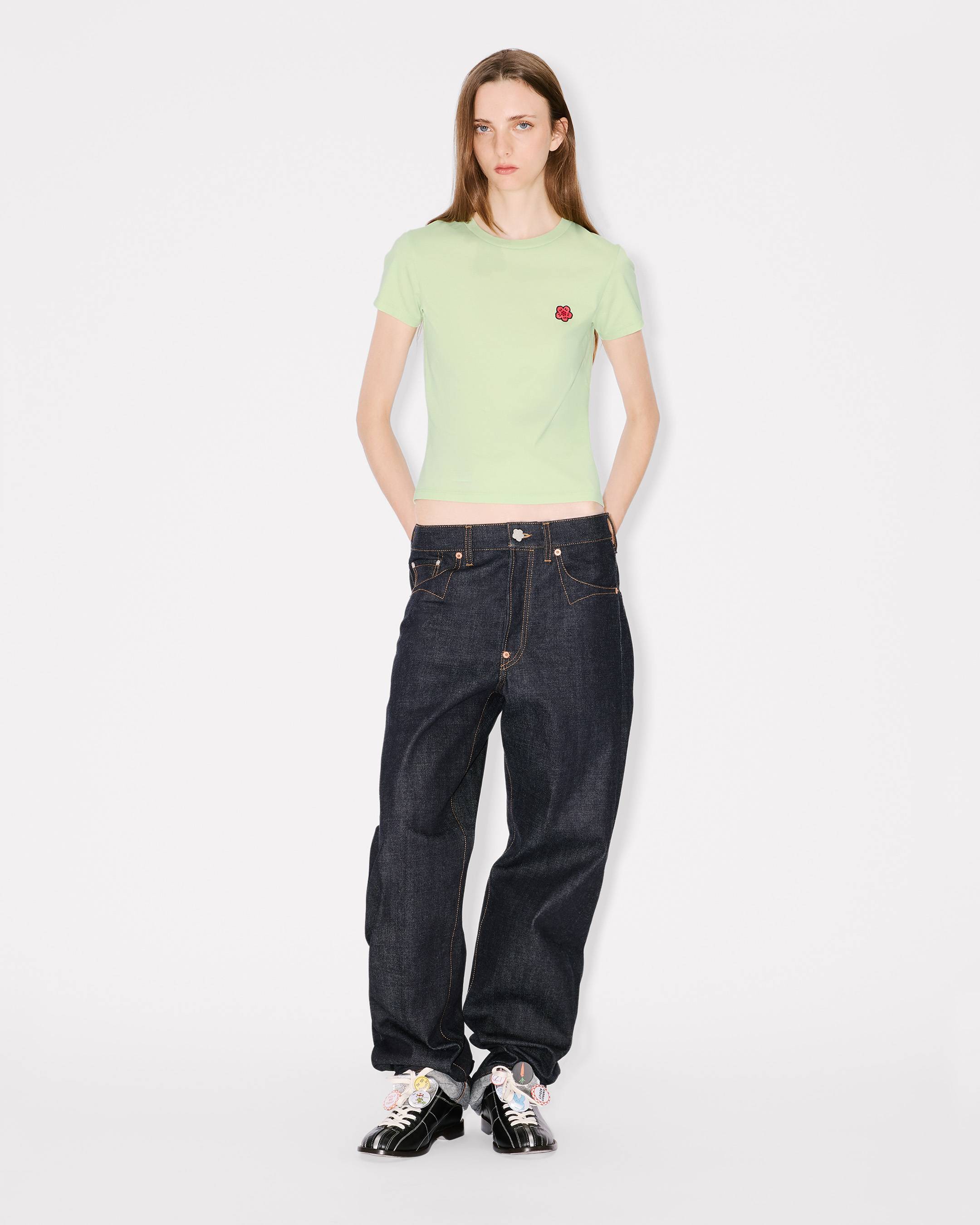 Kenzo Boke Flower Embroidered Tshirt In Cotton Women's