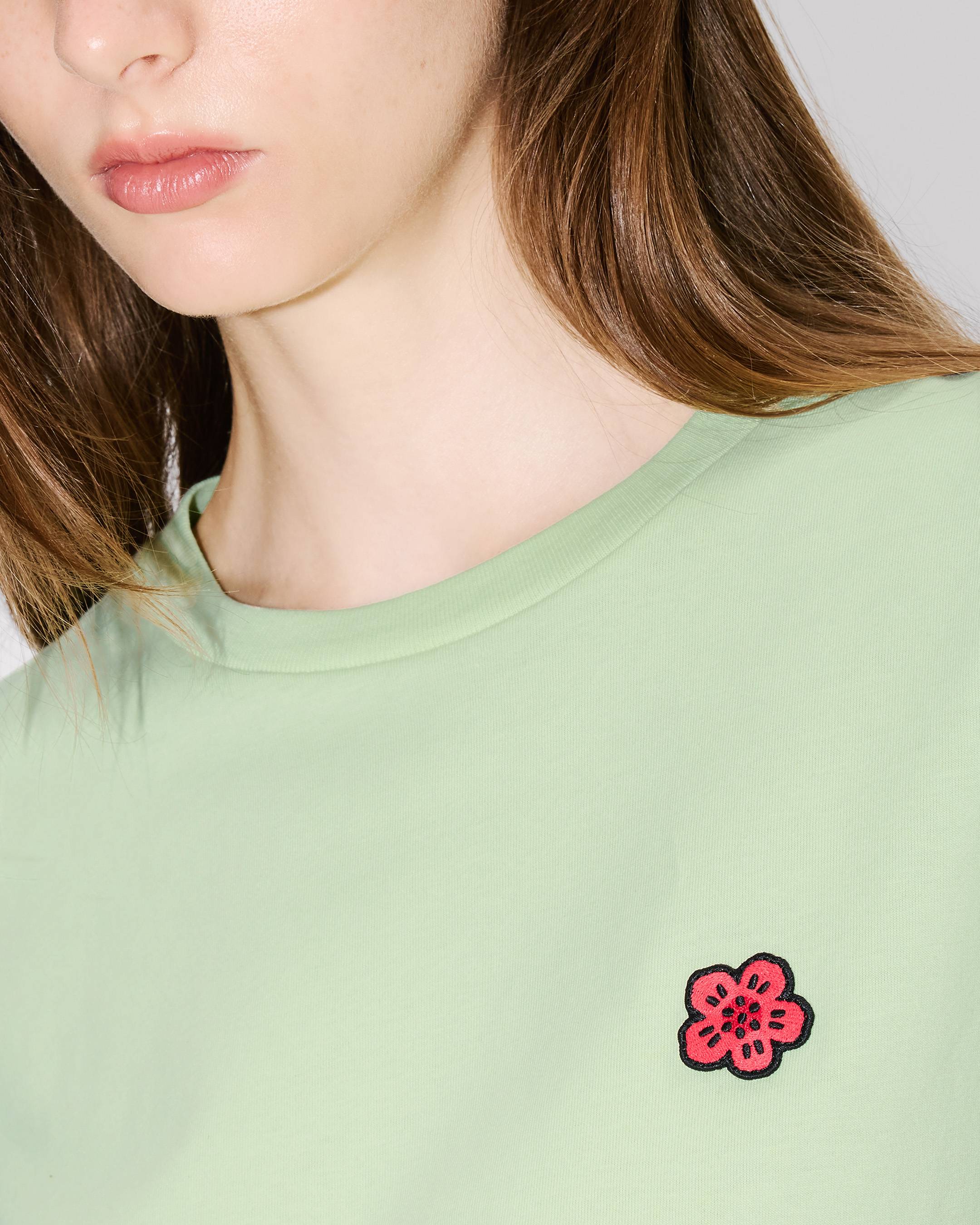 Kenzo Boke Flower Embroidered Tshirt In Cotton Women's