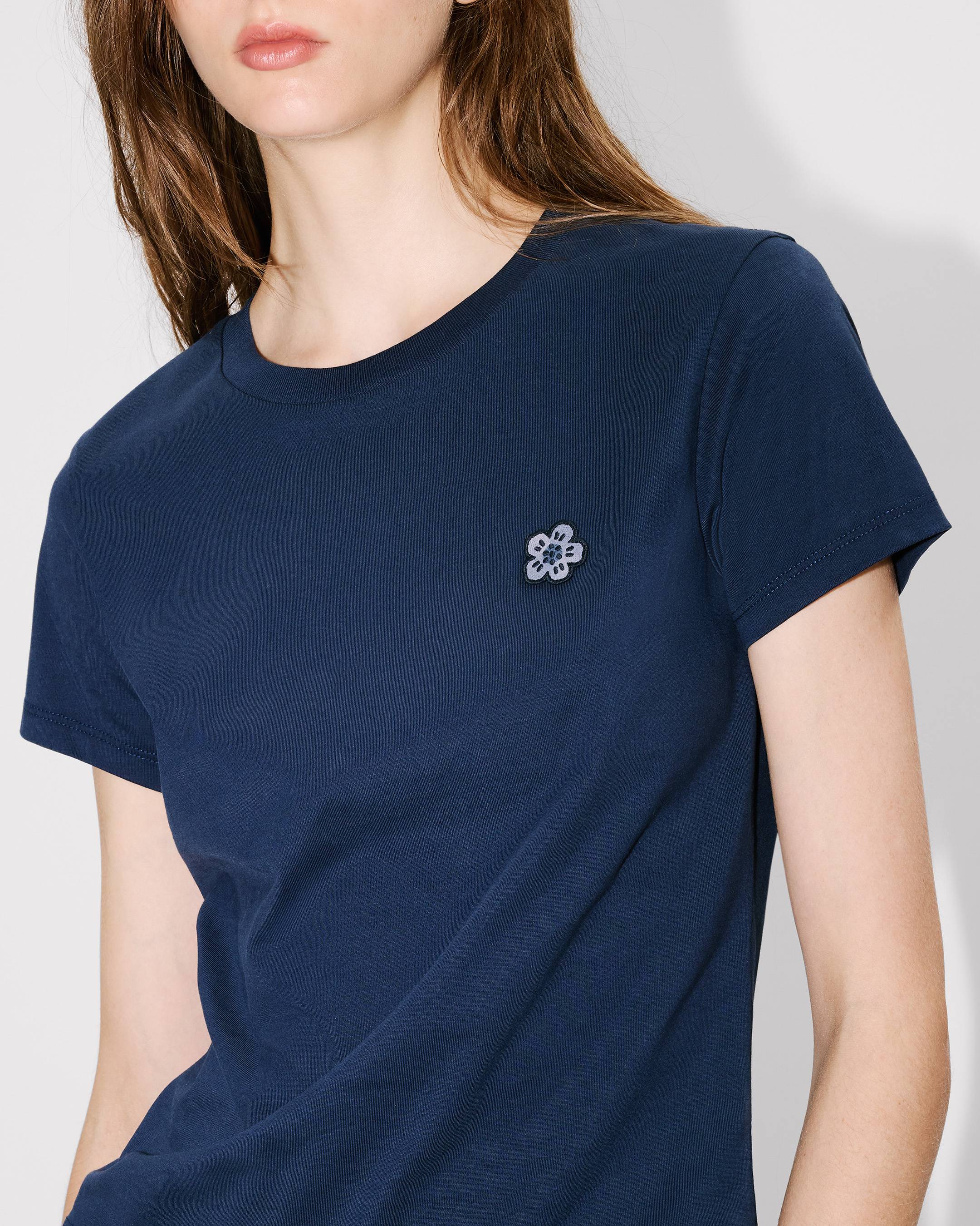 Kenzo Boke Flower Embroidered Tshirt In Cotton Women's
