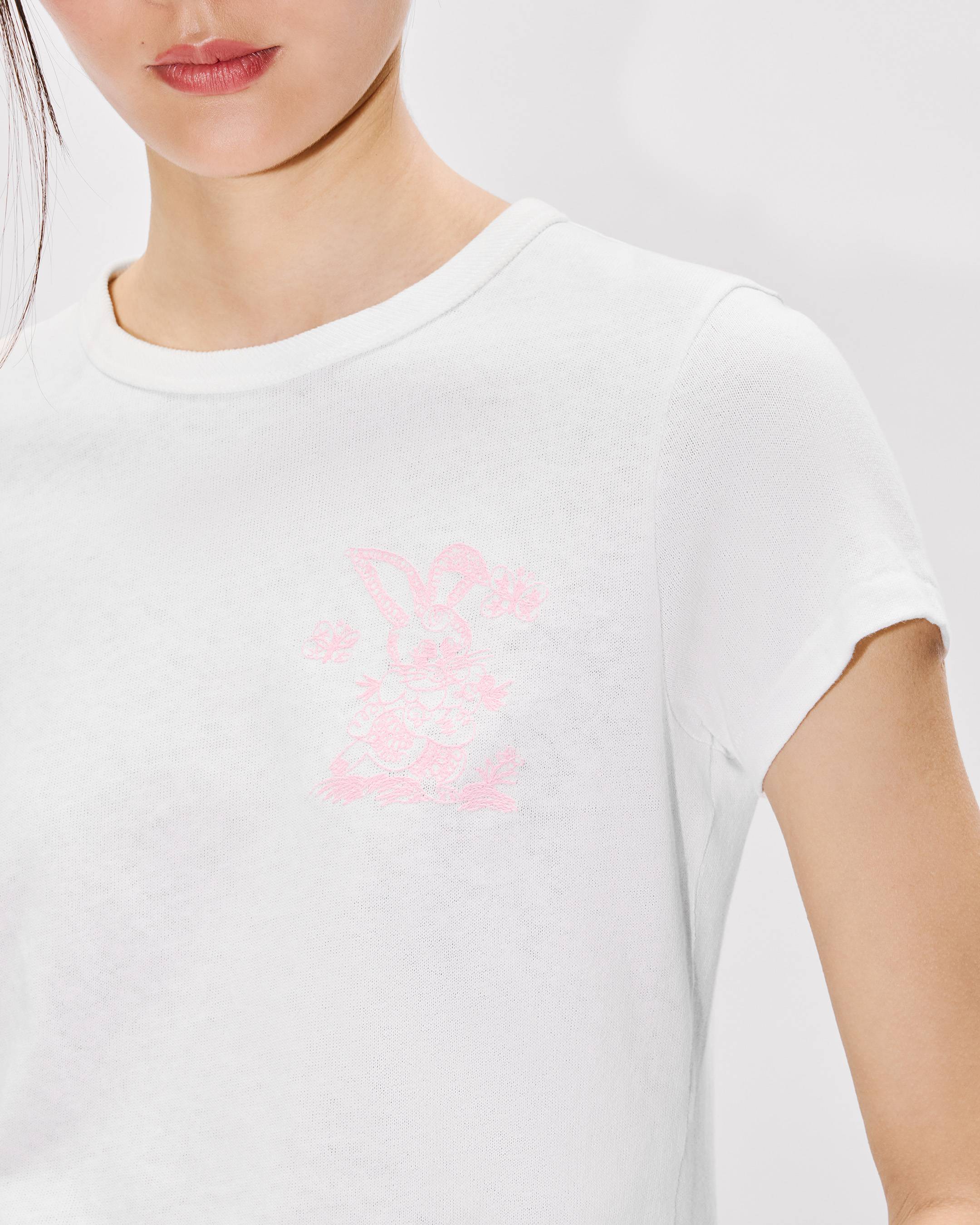 Kenzo Cartoon Embroidered Tshirt In Cotton Women's