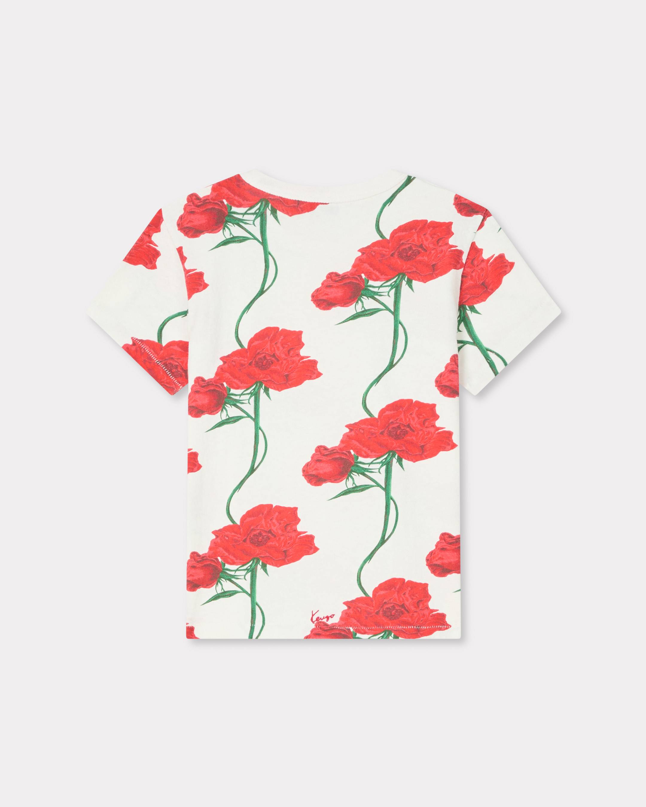 Kenzo Archive Rose Tshirt In Cotton Women's