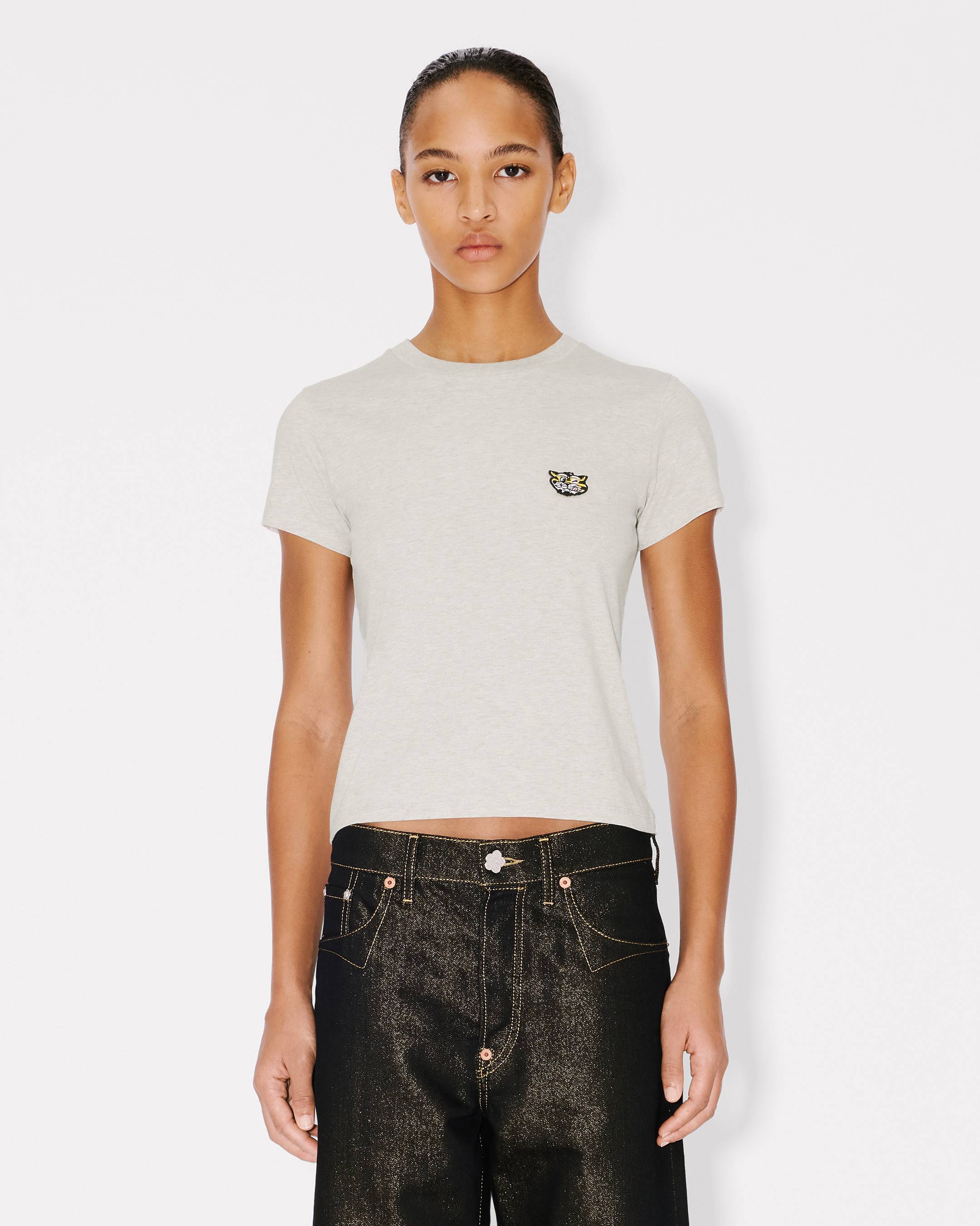 Kenzo Wild Tiger Embroidered Tshirt In Cotton Women's