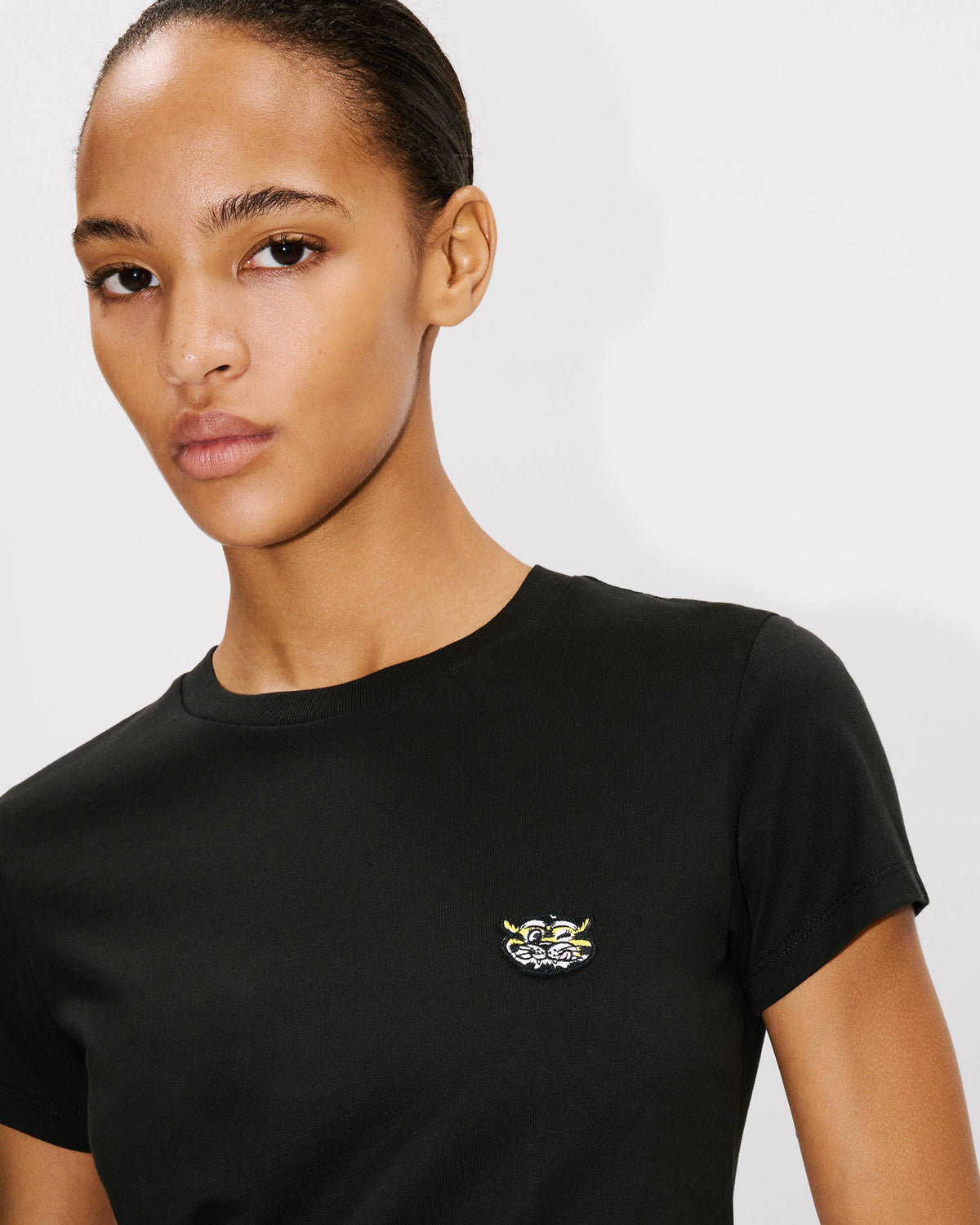 Kenzo Wild Tiger Embroidered Tshirt In Cotton Women's