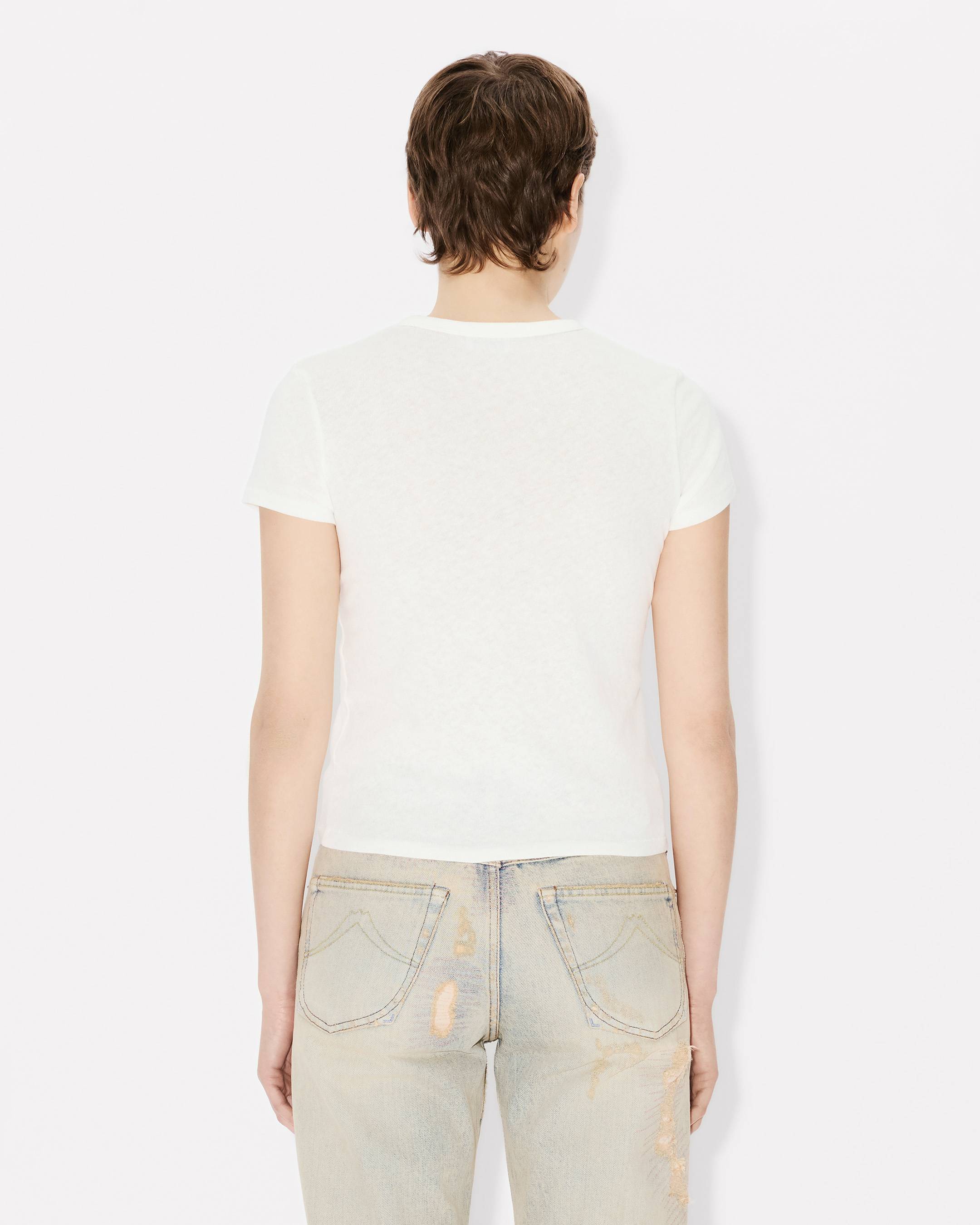 Kenzo Archive Rose Outlined Tshirt In Cotton Women's