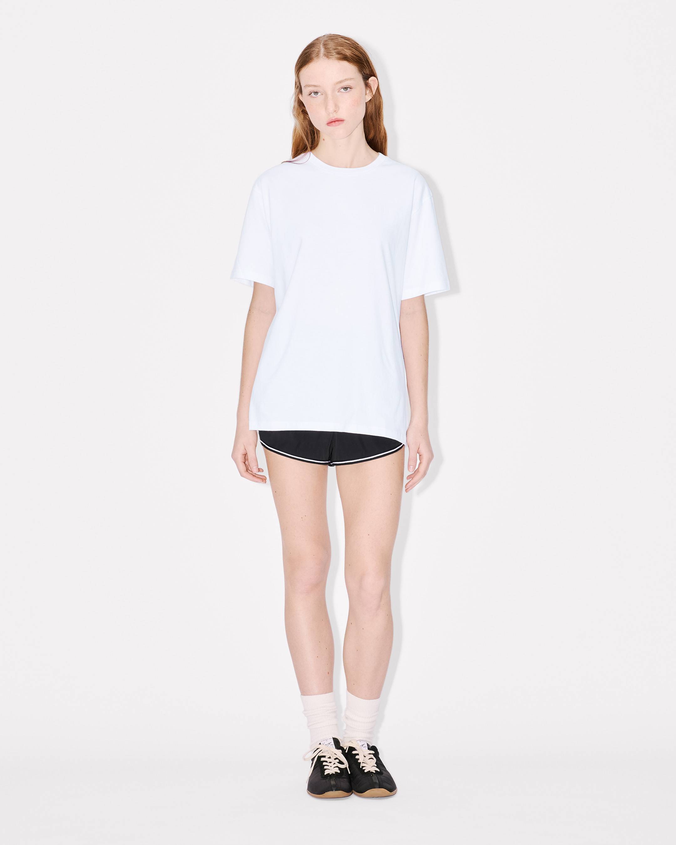 Kenzo Boke Flower 20 Embroidered Loose Tshirt In Cotton Women's