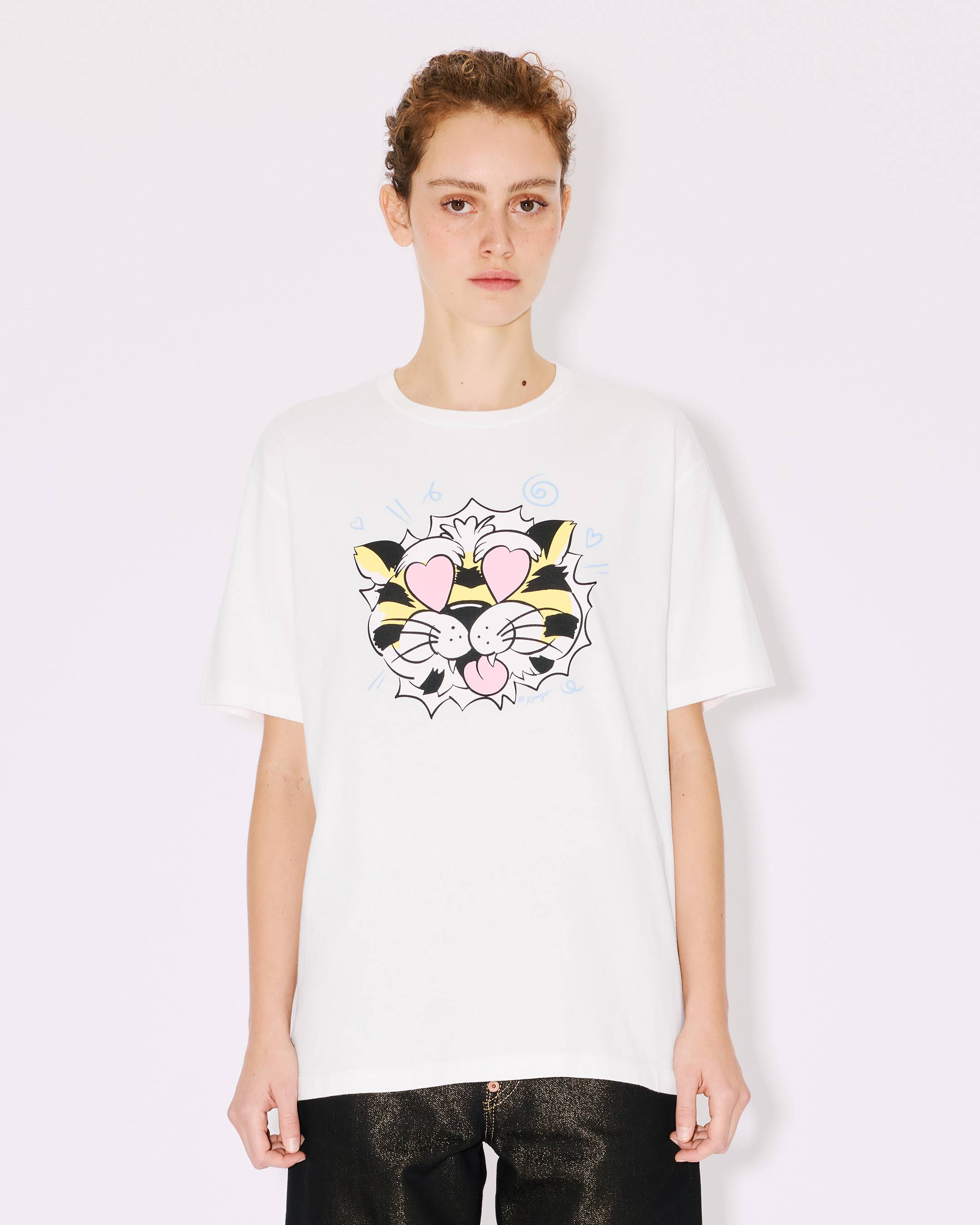 Kenzo Wild Tiger Loose Tshirt In Cotton Women's
