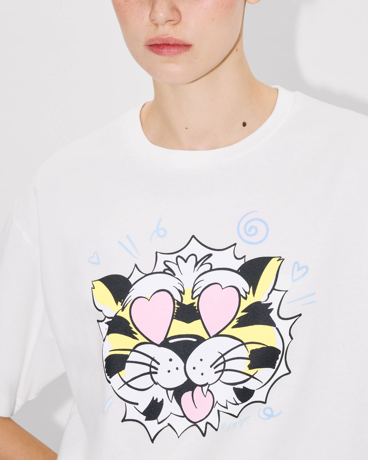 Kenzo Wild Tiger Loose Tshirt In Cotton Women's