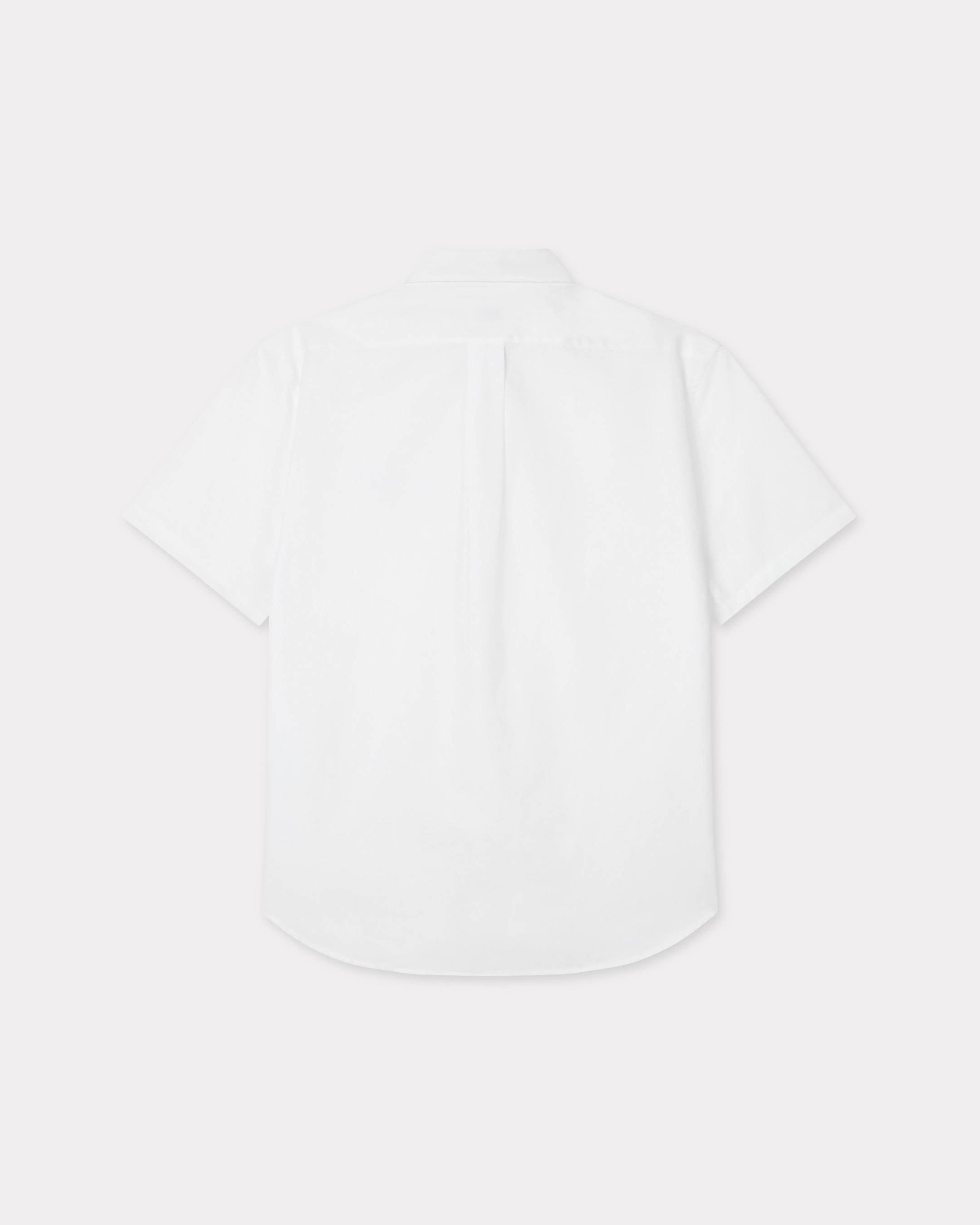 Kenzo Wild Tiger Short Sleeve Shirt In Cotton Poplin
