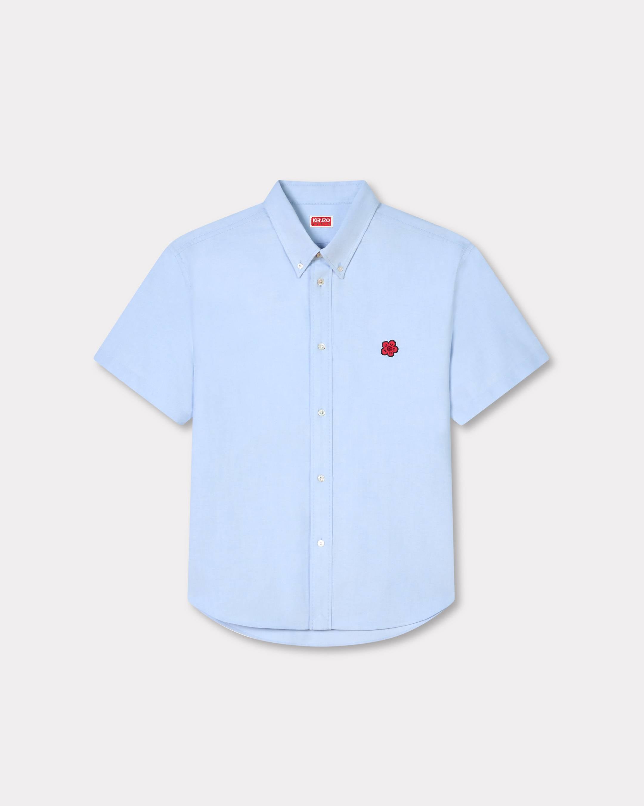 Kenzo Boke Flower Short Sleeve Shirt In Cotton Oxford
