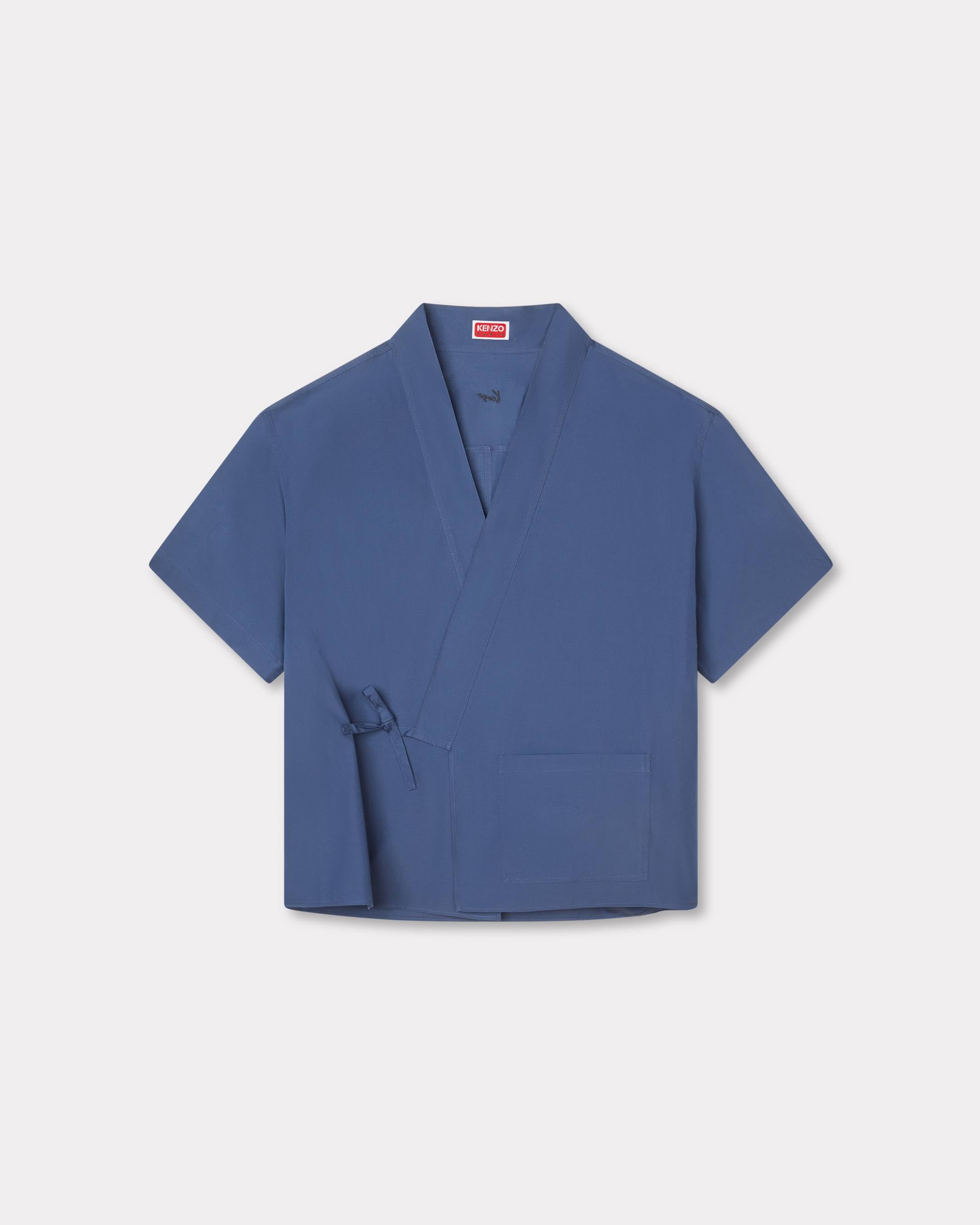 Kenzo Kimono Short Sleeve Shirt In Cotton