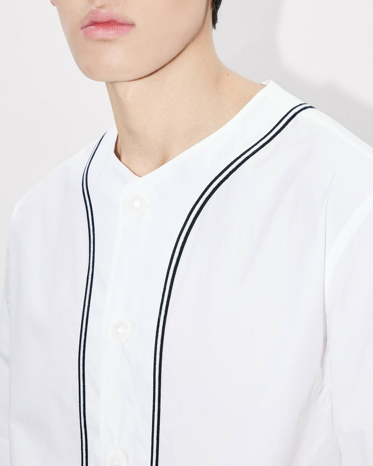 Kenzo Boke Flower 20 Baseball Short Sleeve Shirt In Cotton Poplin