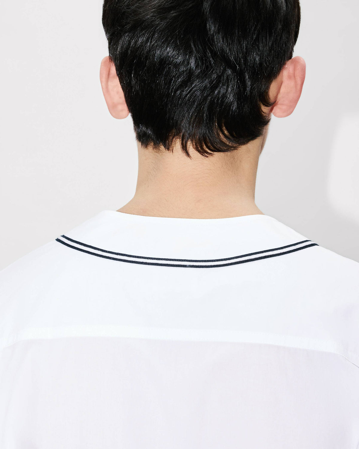 Kenzo Boke Flower 20 Baseball Short Sleeve Shirt In Cotton Poplin