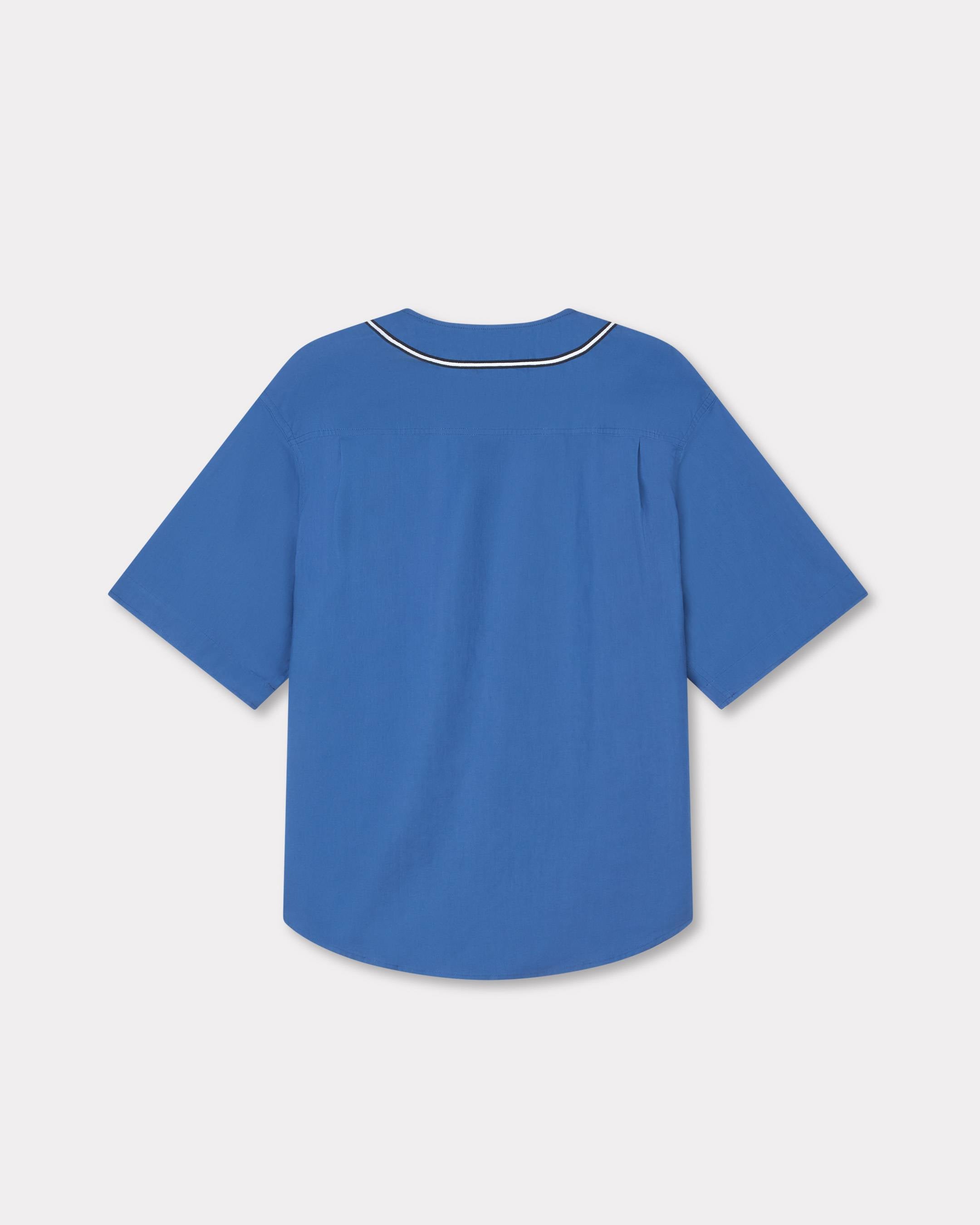 Kenzo Boke Flower 20 Baseball Short Sleeve Shirt In Cotton Poplin