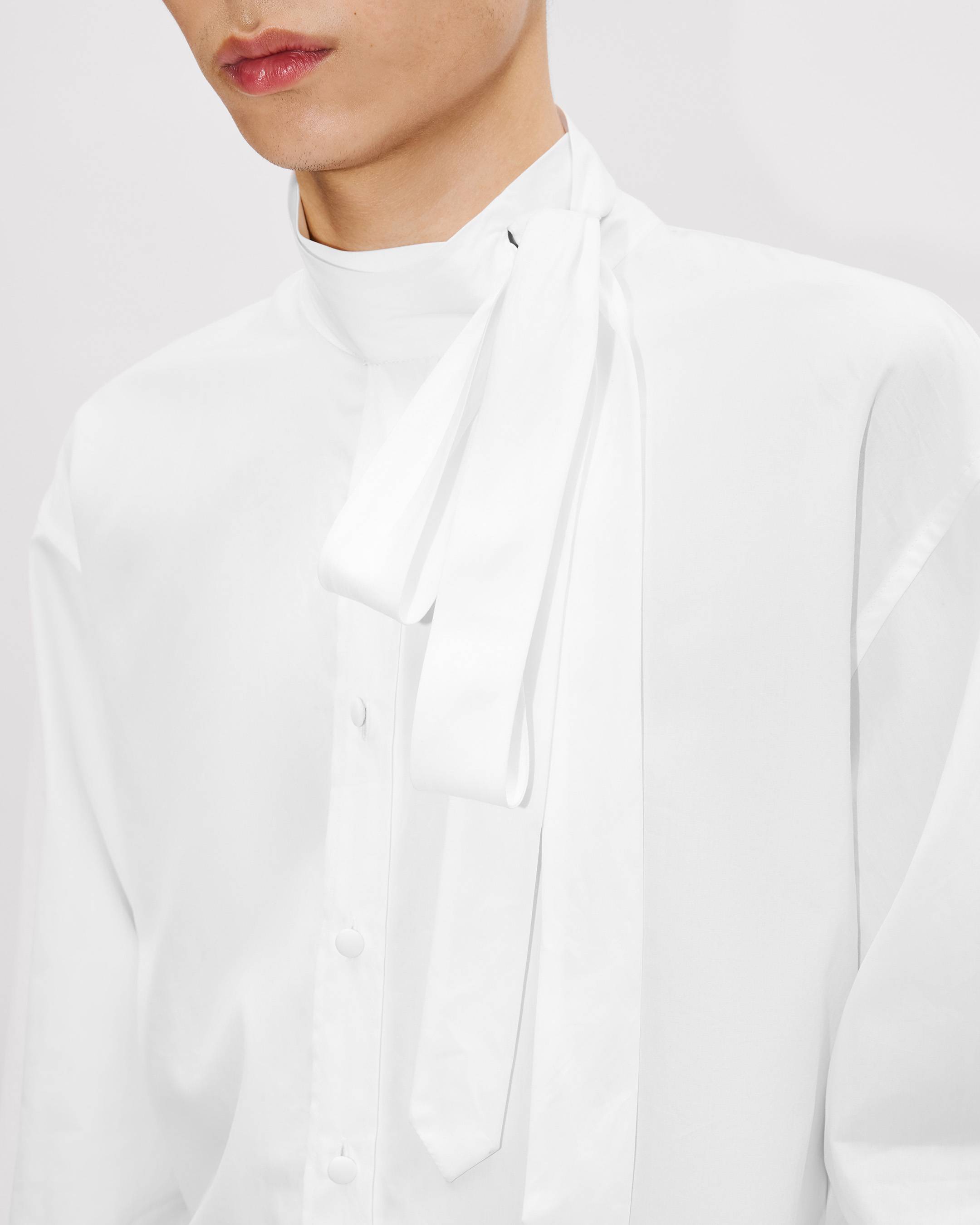 Kenzo Bow Collar Shirt In Cotton