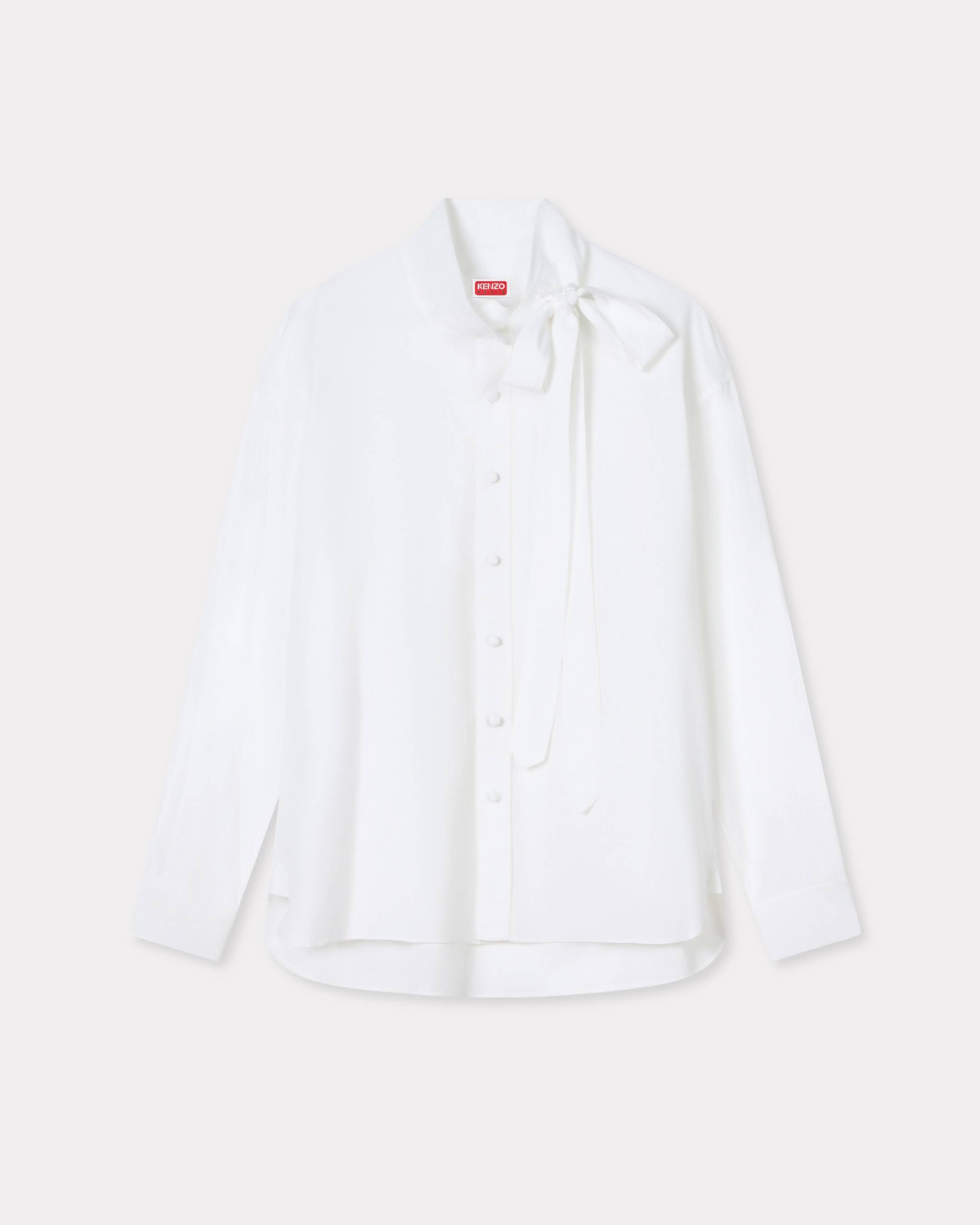 Kenzo Bow Collar Shirt In Cotton