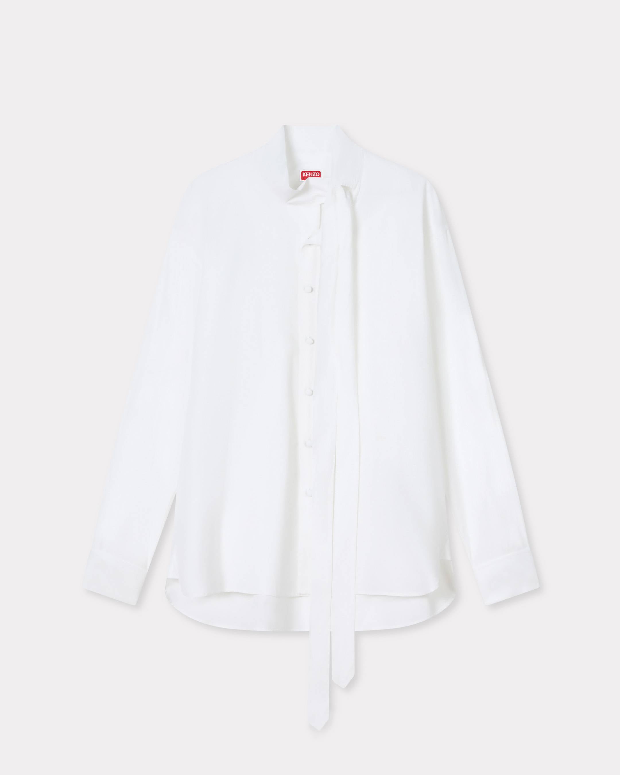 Kenzo Bow Collar Shirt In Cotton