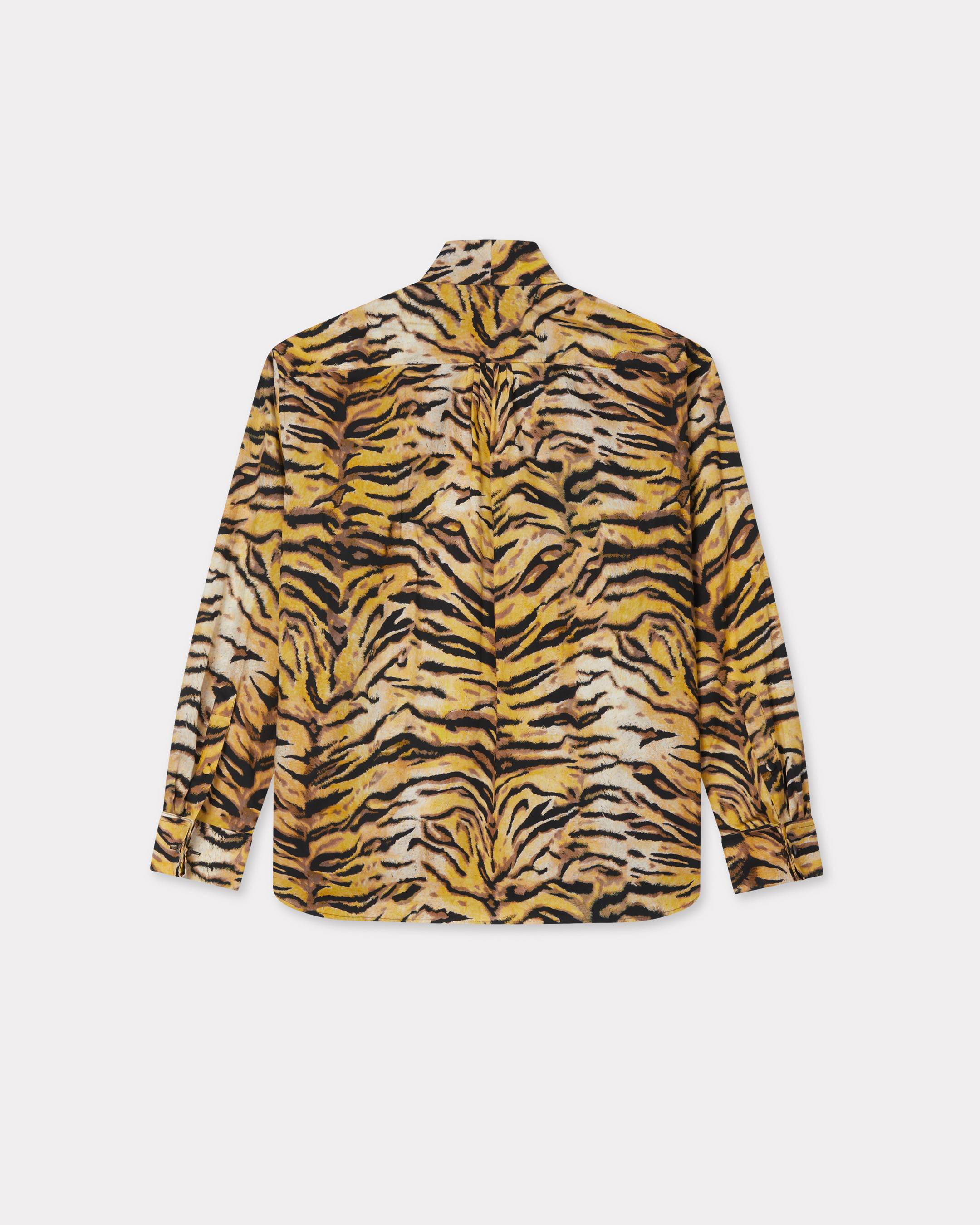 Kenzo Tiger Bow Shirt In Cotton
