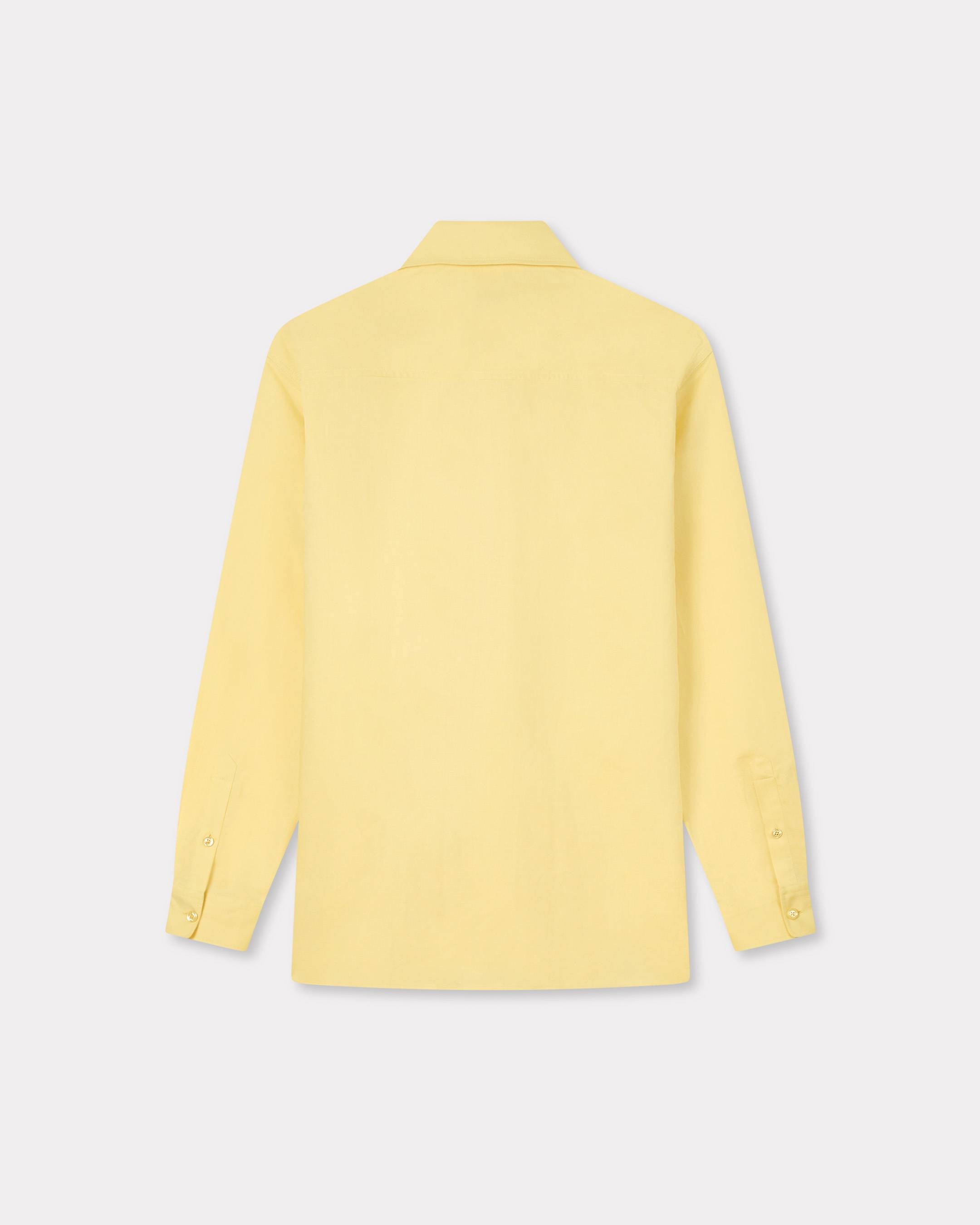 Kenzo Cargo Overshirt In Cotton Linen