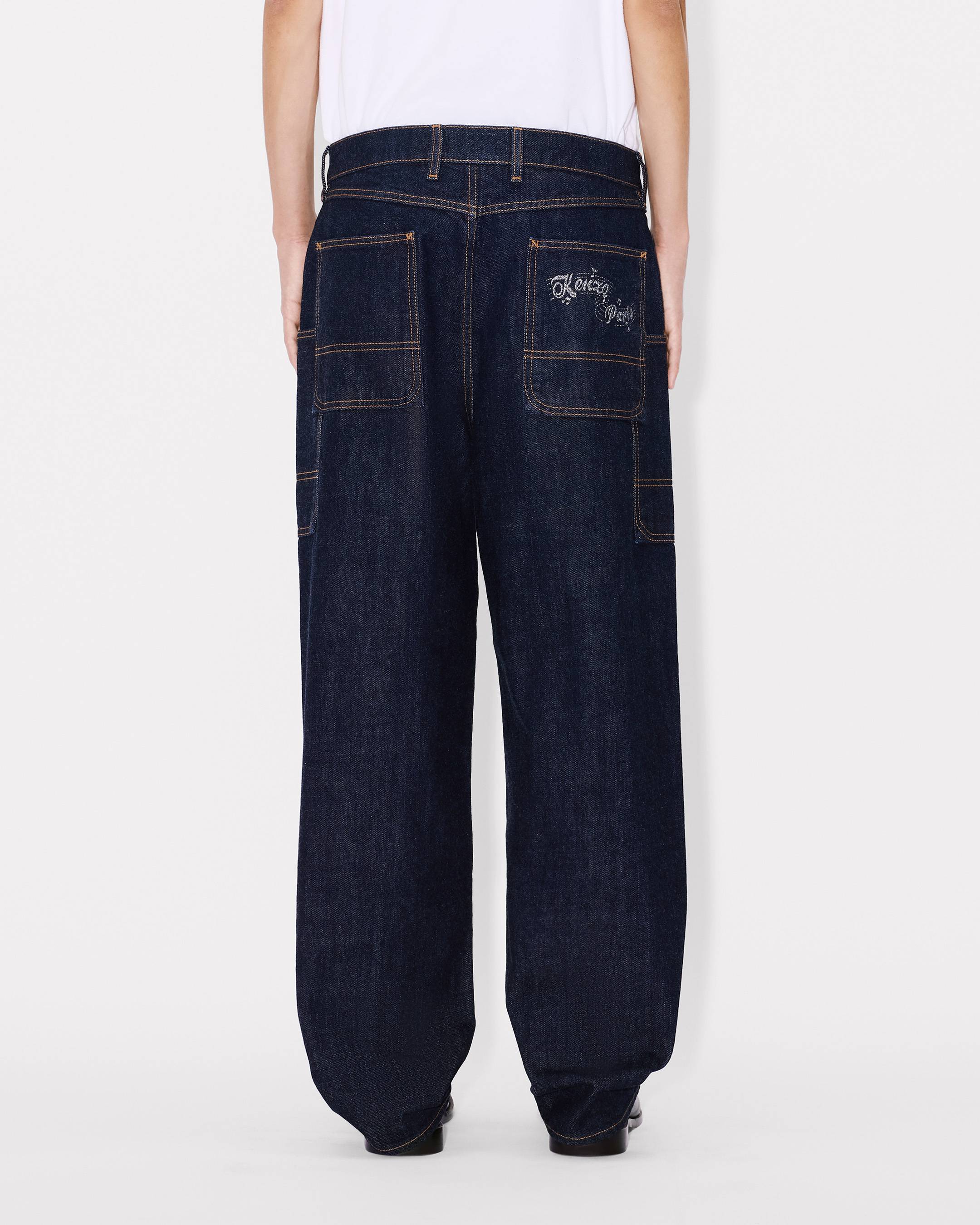 Kenzo Winter Holidays Cargo Monkey Fit Jeans In Japanese Denim
